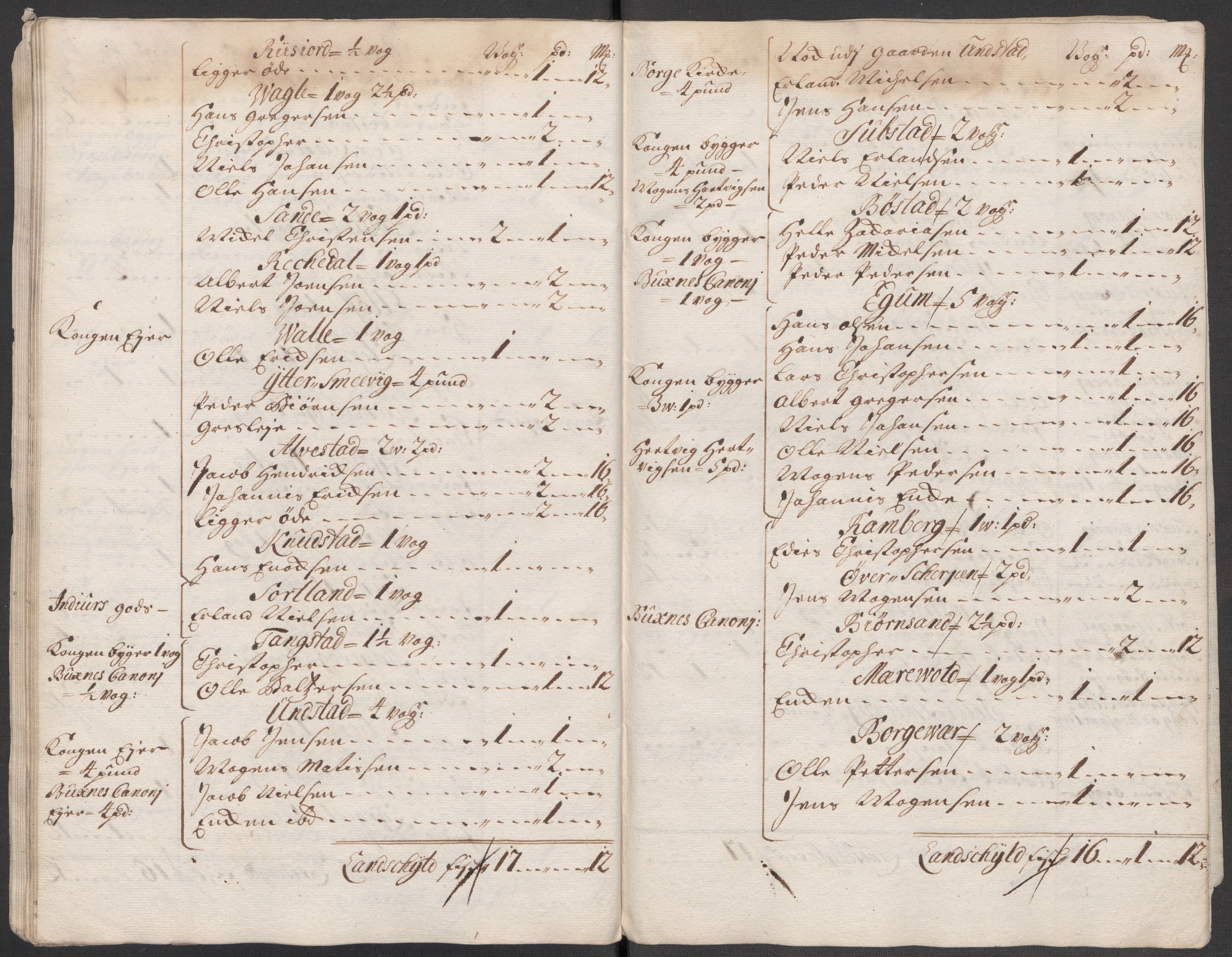 Rentekammeret inntil 1814, Reviderte regnskaper, Fogderegnskap, AV/RA-EA-4092/R67/L4683: Fogderegnskap Vesterålen, Andenes og Lofoten, 1717, s. 53