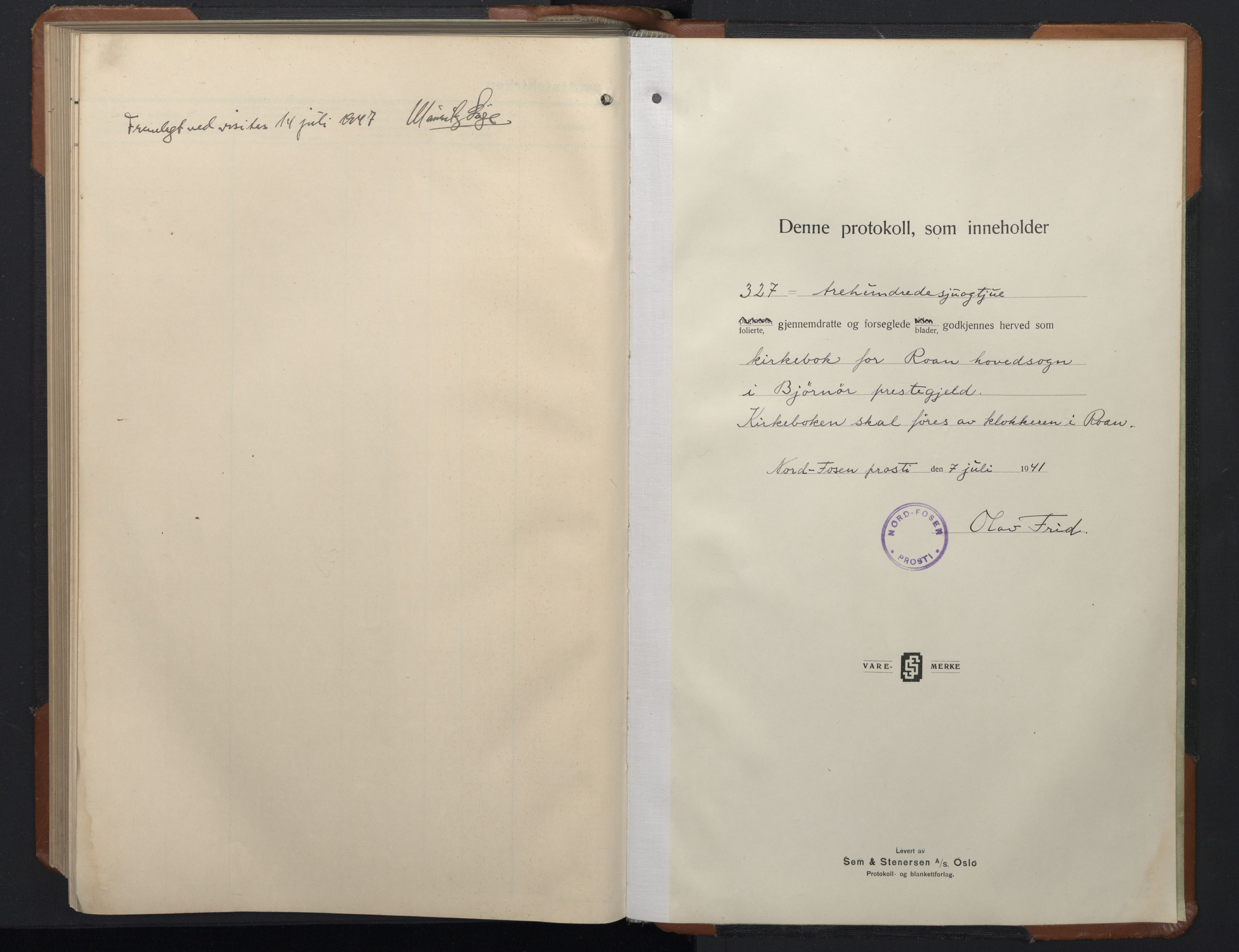 Ministerialprotokoller, klokkerbøker og fødselsregistre - Sør-Trøndelag, SAT/A-1456/657/L0718: Klokkerbok nr. 657C05, 1923-1948