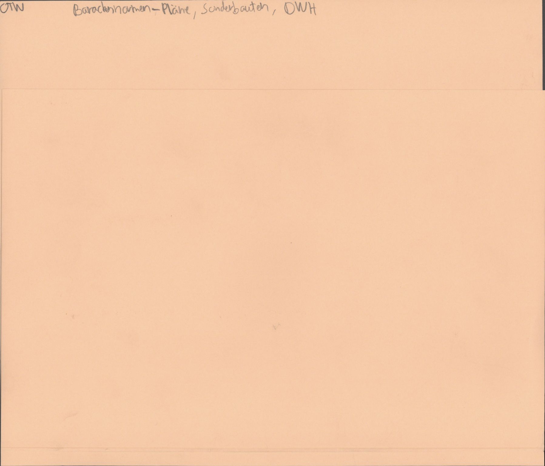 Tyske arkiver, Organisation Todt (OT), Einsatzgruppe Wiking, RA/RAFA-2188/1/E/E7/E7a/L0045/0001: -- / Barackennormen - Pläne, Sonderbauten, DWH, 1940-1945, s. 1