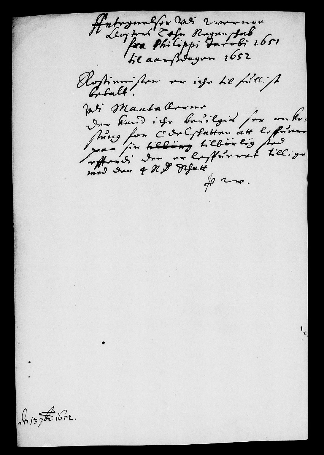 Rentekammeret inntil 1814, Reviderte regnskaper, Lensregnskaper, AV/RA-EA-5023/R/Rb/Rbg/L0009: Verne kloster len, 1618-1654