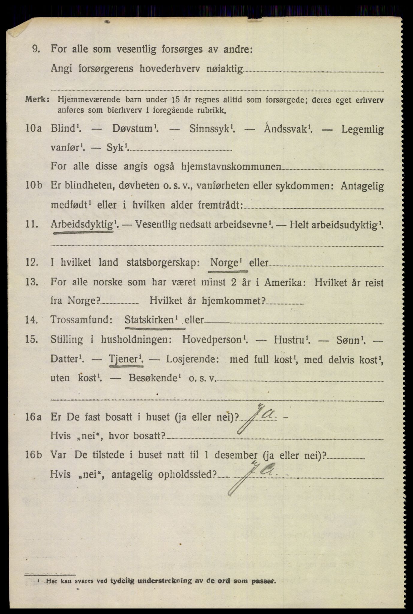 SAH, Folketelling 1920 for 0515 Vågå herred, 1920, s. 7333