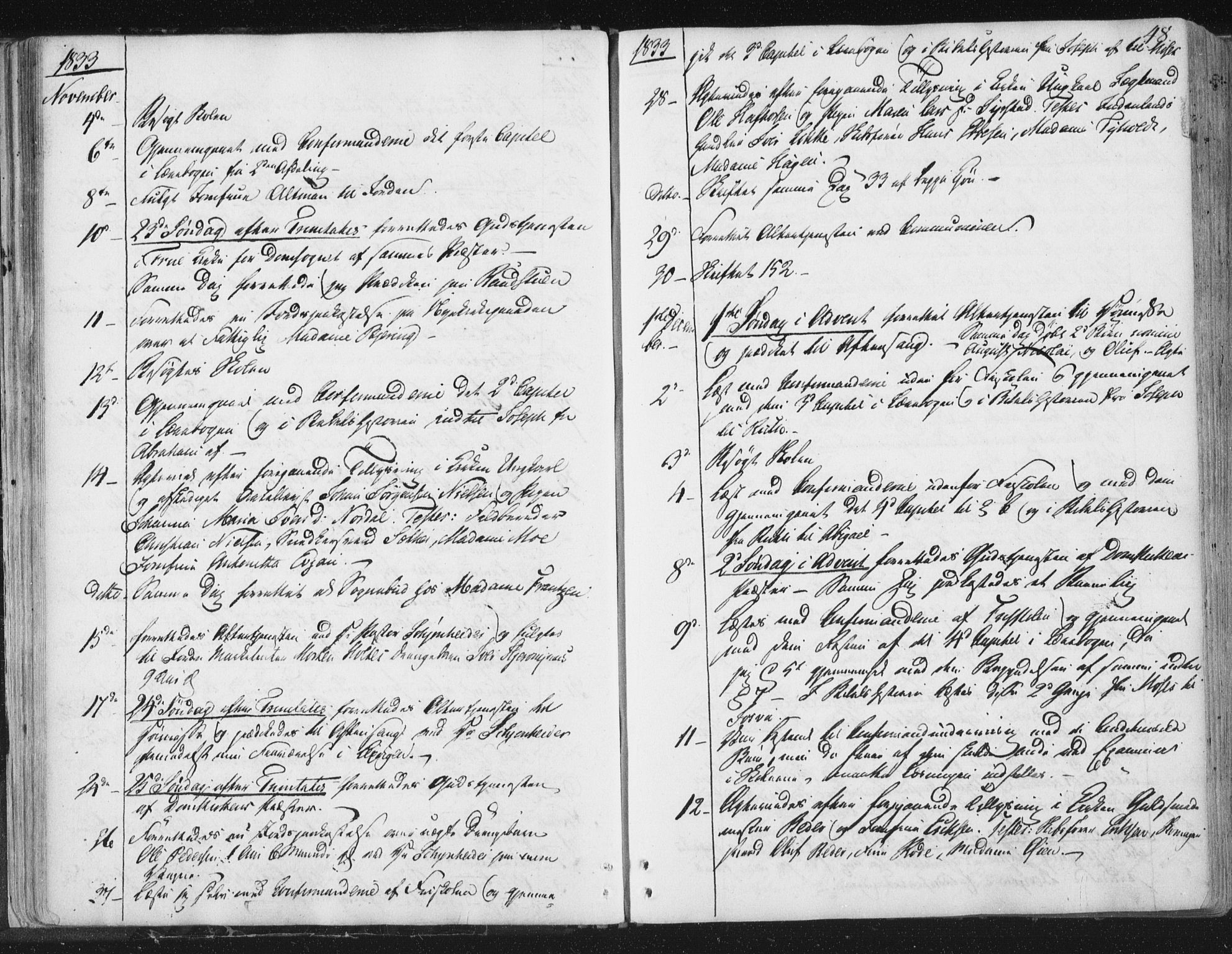 Ministerialprotokoller, klokkerbøker og fødselsregistre - Sør-Trøndelag, AV/SAT-A-1456/602/L0127: Residerende kapellans bok nr. 602B01, 1821-1875, s. 48