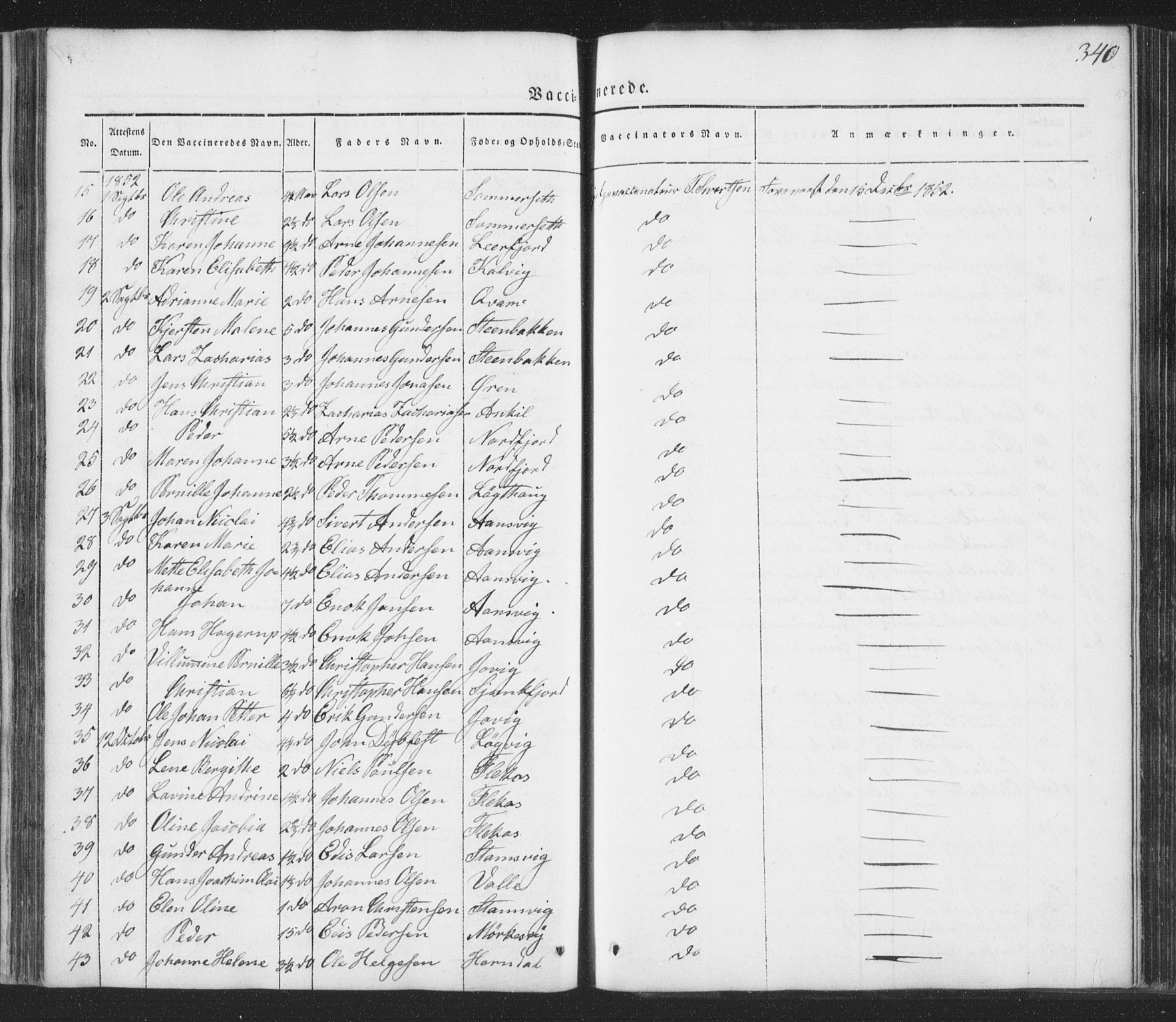 Ministerialprotokoller, klokkerbøker og fødselsregistre - Nordland, AV/SAT-A-1459/853/L0769: Ministerialbok nr. 853A08, 1836-1856, s. 340