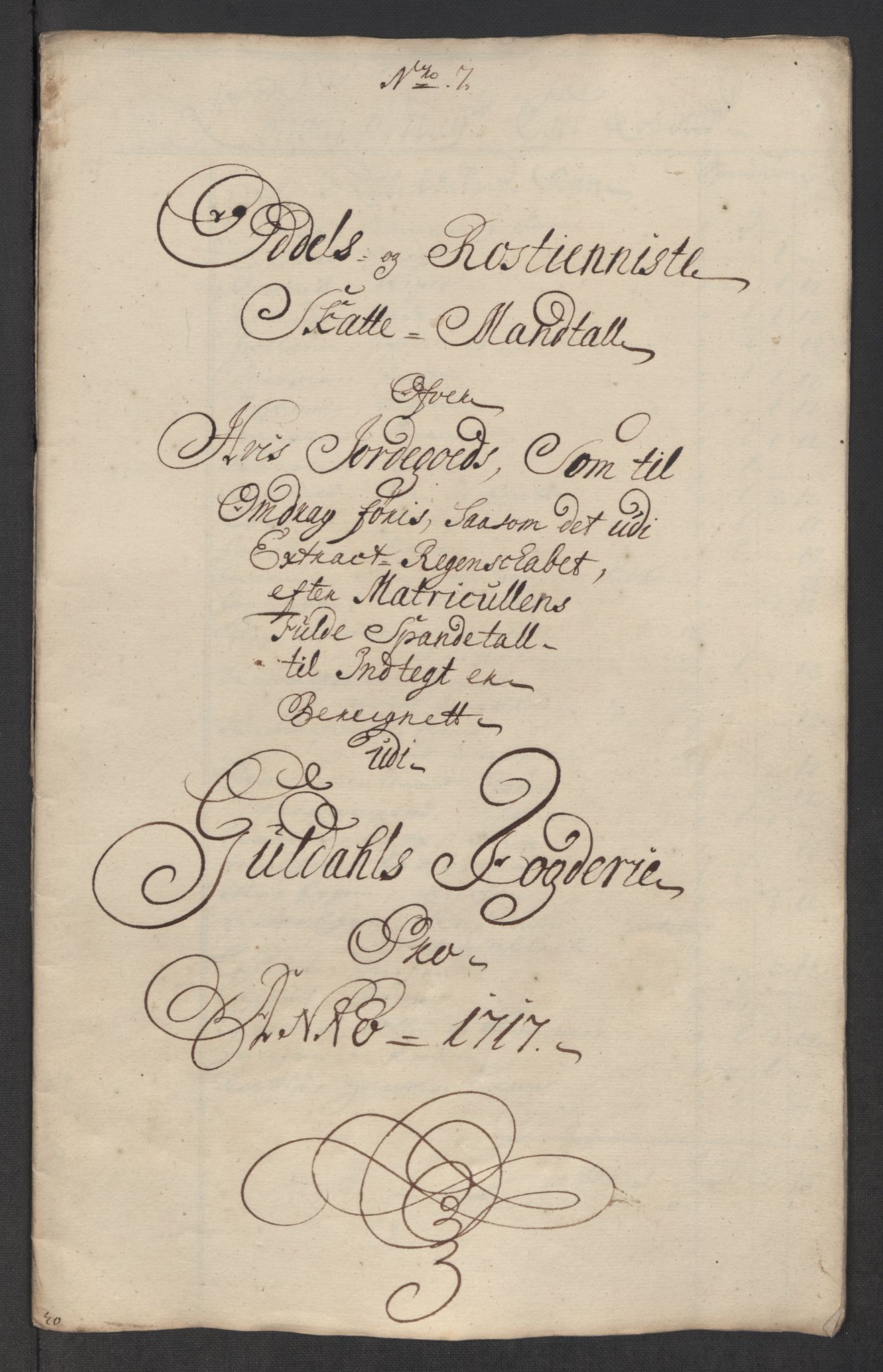 Rentekammeret inntil 1814, Reviderte regnskaper, Fogderegnskap, RA/EA-4092/R60/L3969: Fogderegnskap Orkdal og Gauldal, 1717, s. 550