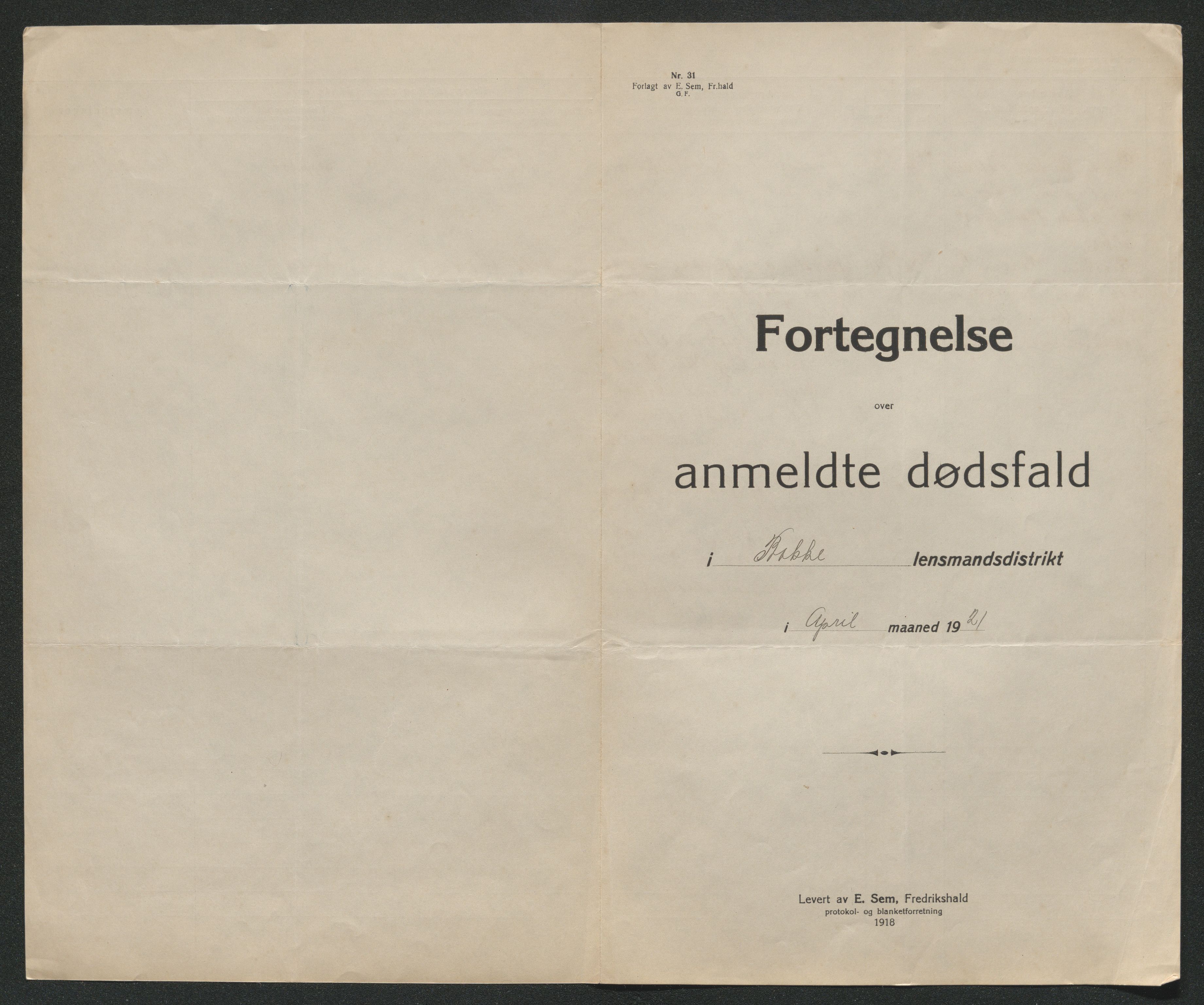 Eiker, Modum og Sigdal sorenskriveri, AV/SAKO-A-123/H/Ha/Hab/L0040: Dødsfallsmeldinger, 1920-1921, s. 870