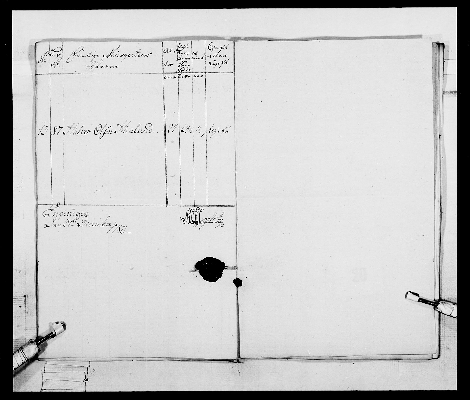 Generalitets- og kommissariatskollegiet, Det kongelige norske kommissariatskollegium, RA/EA-5420/E/Eh/L0095: 2. Bergenhusiske nasjonale infanteriregiment, 1780-1787, s. 323