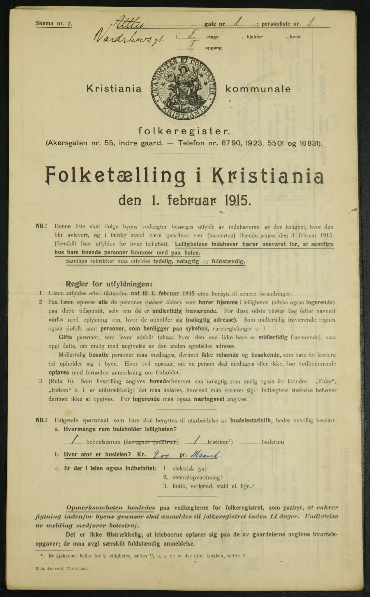 OBA, Kommunal folketelling 1.2.1915 for Kristiania, 1915, s. 71831