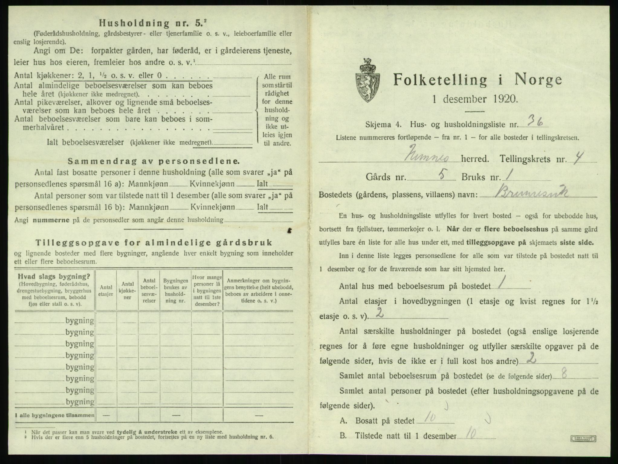 SAT, Folketelling 1920 for 1832 Hemnes herred, 1920, s. 870