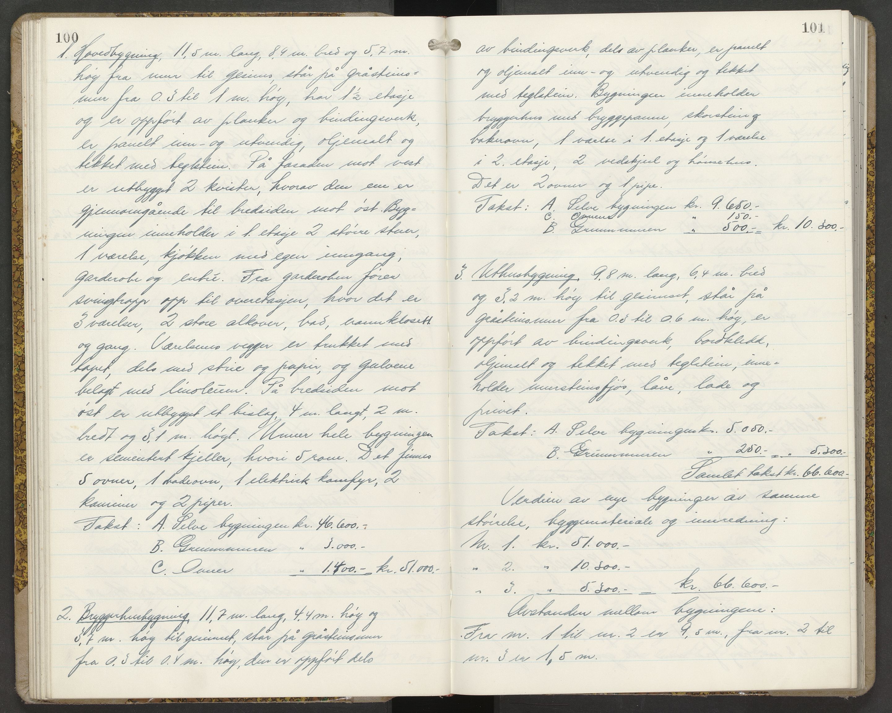 Nøtterøy lensmannskontor, AV/SAKO-A-540/Y/Yg/Yga/L0021: Branntakstprotokoll, 1944, s. 100-101