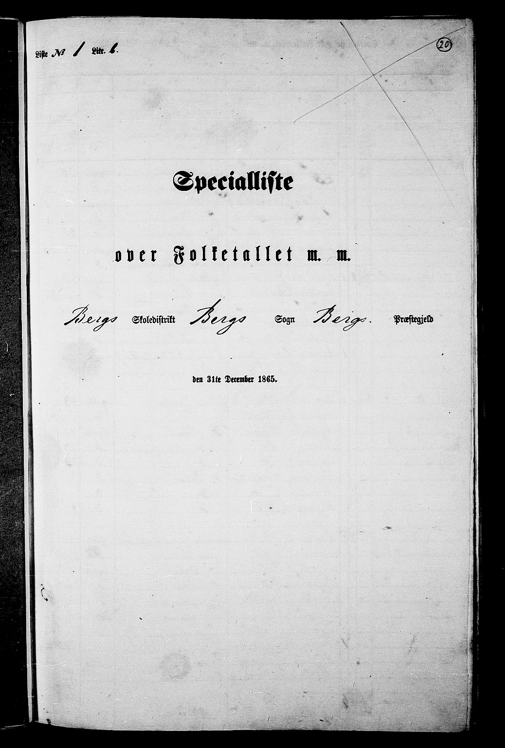 RA, Folketelling 1865 for 1929P Berg prestegjeld, 1865, s. 21