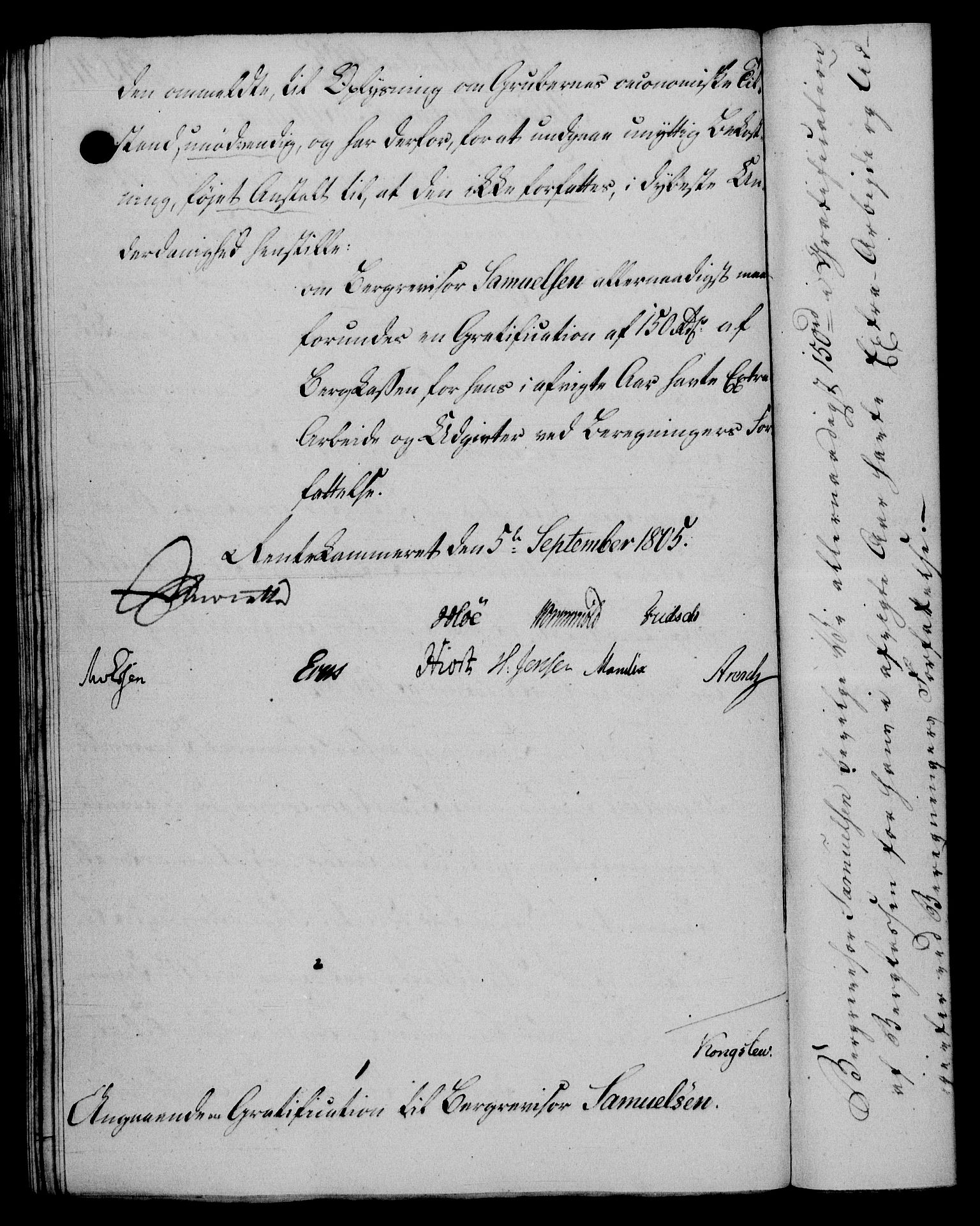 Rentekammeret, Renteskriverkontorene, AV/RA-EA-3115/M/Mf/Mfb/L0007: Relasjons- og resolusjonsprotokoll med register (merket RK 54.13), 1805-1806