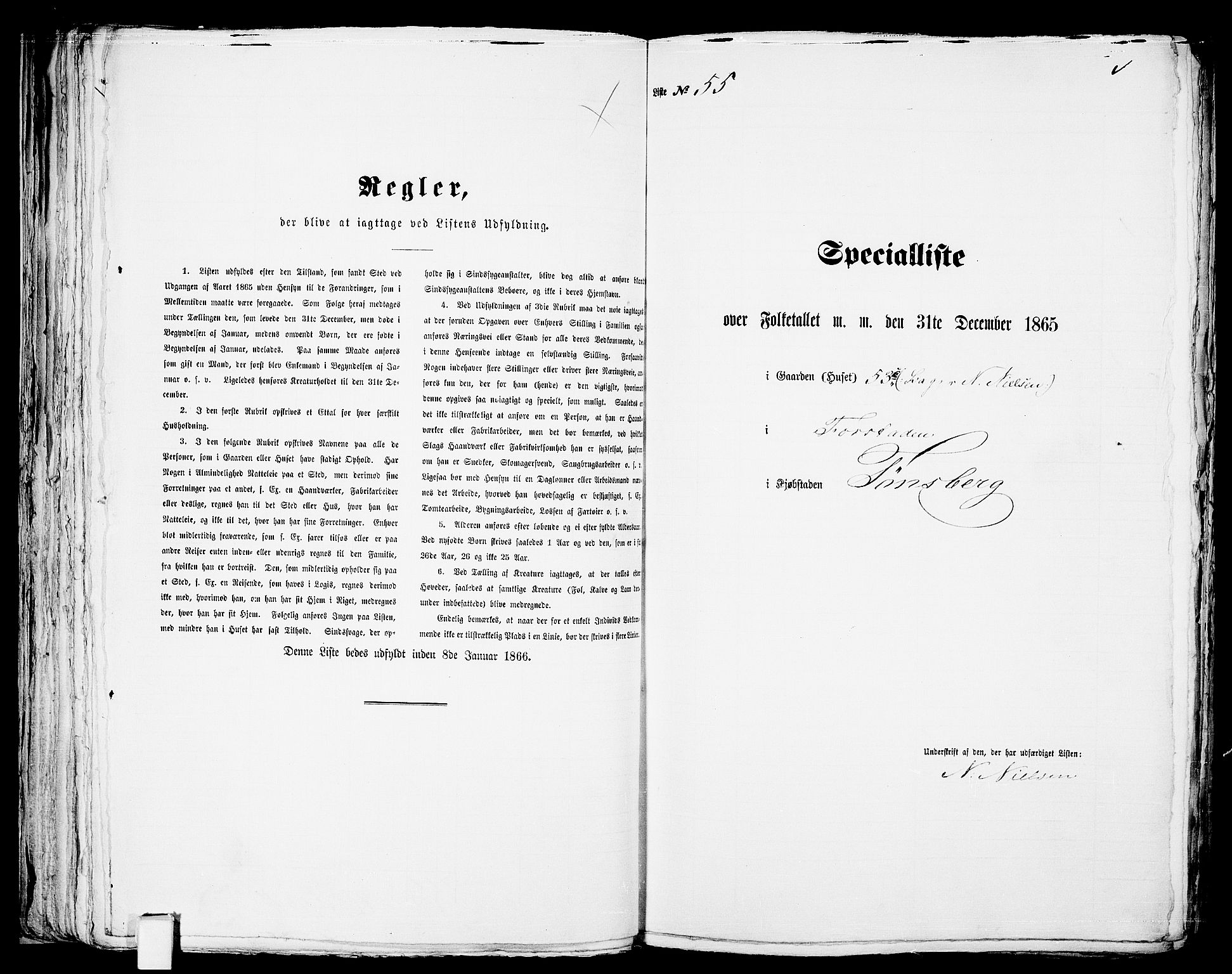RA, Folketelling 1865 for 0705P Tønsberg prestegjeld, 1865, s. 124