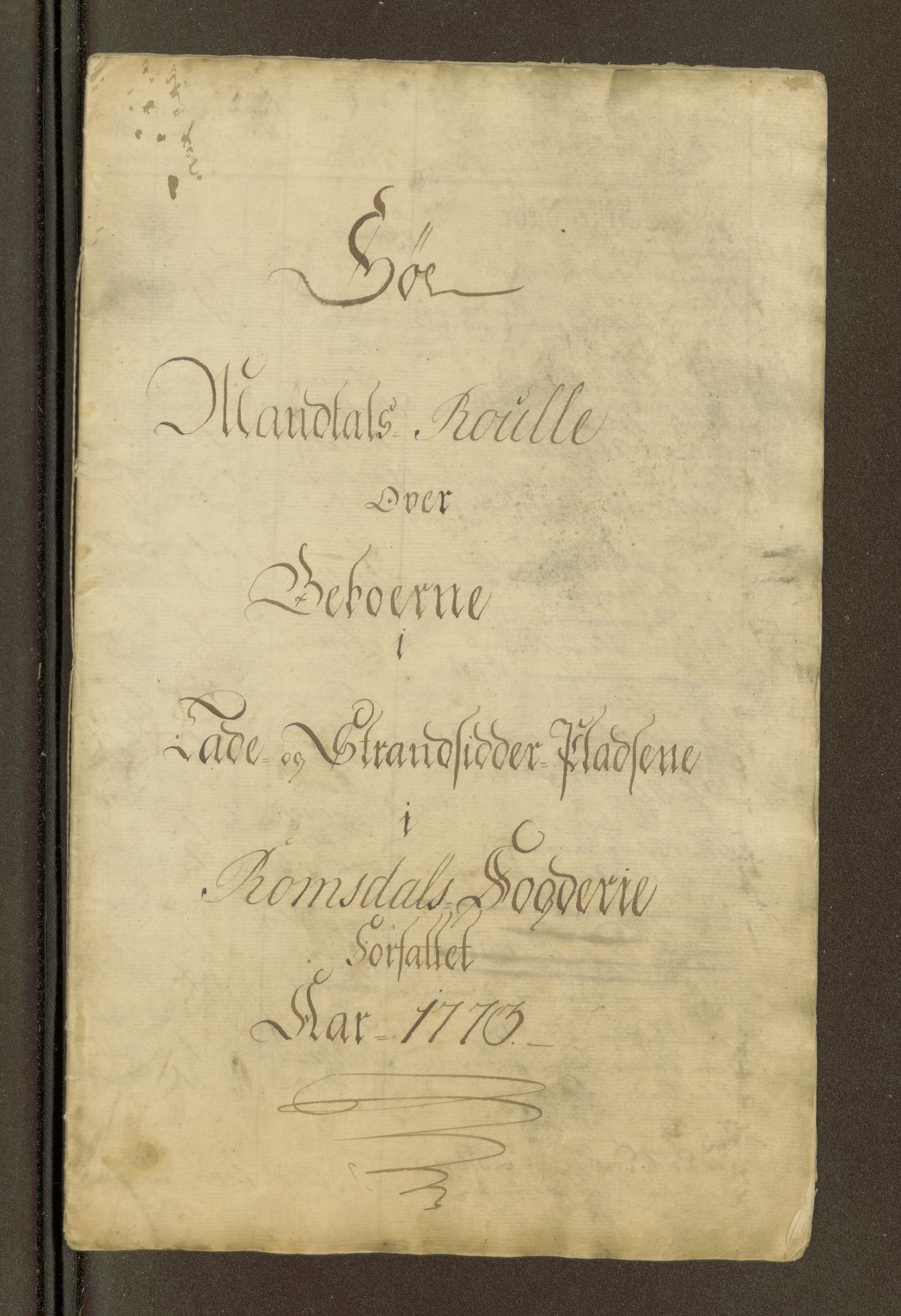 Sjøinnrulleringen - Trondhjemske distrikt, SAT/A-5121/01/L0047/0002: -- / Lægds og hovedrulle for Romsdal fogderi, 1769-1790, s. 177