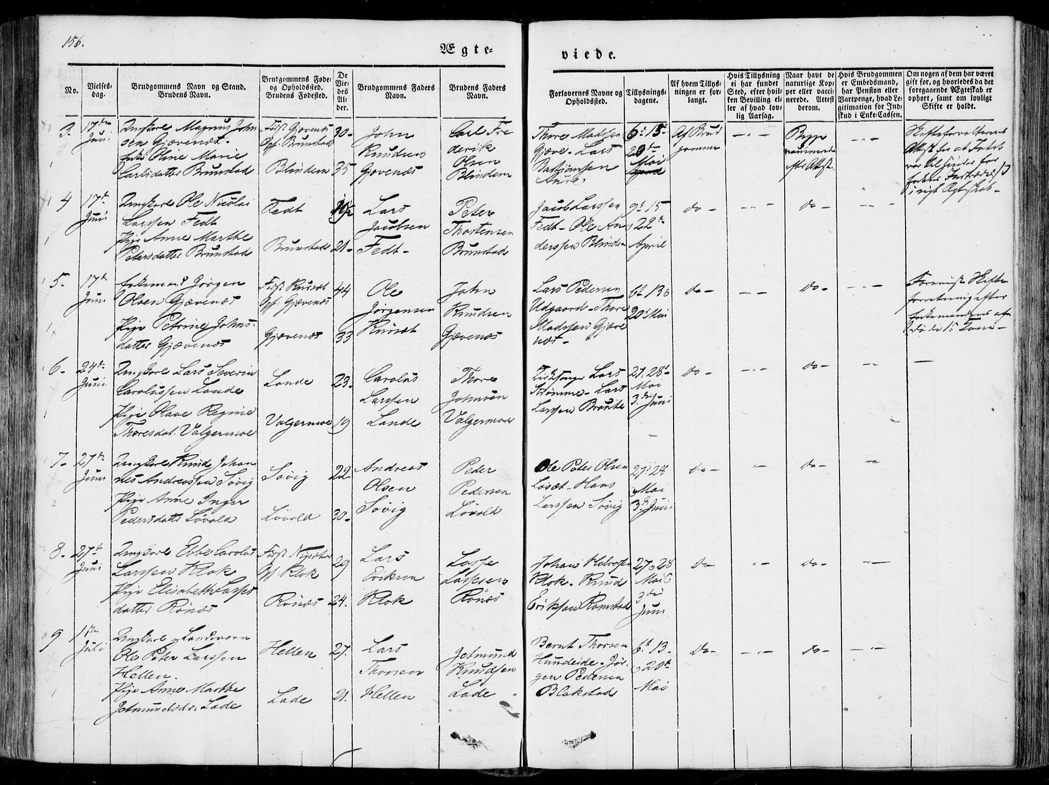 Ministerialprotokoller, klokkerbøker og fødselsregistre - Møre og Romsdal, AV/SAT-A-1454/522/L0313: Ministerialbok nr. 522A08, 1852-1862, s. 156
