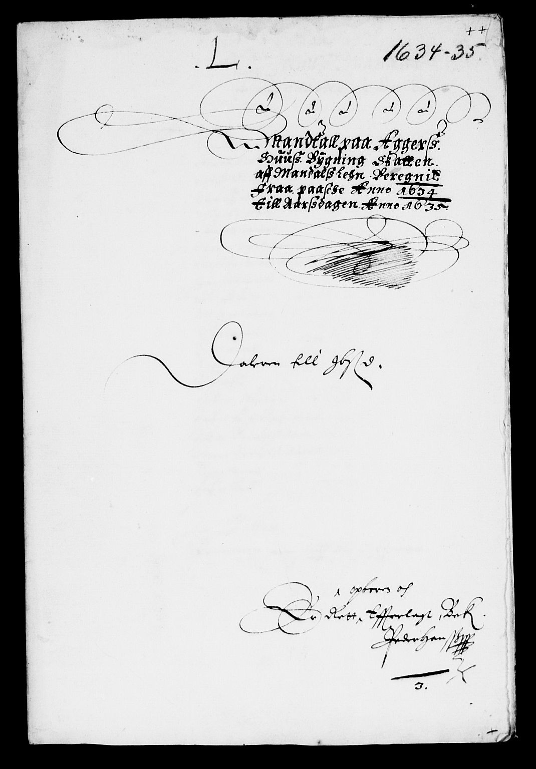 Rentekammeret inntil 1814, Reviderte regnskaper, Lensregnskaper, AV/RA-EA-5023/R/Rb/Rbq/L0023: Nedenes len. Mandals len. Råbyggelag., 1633-1635