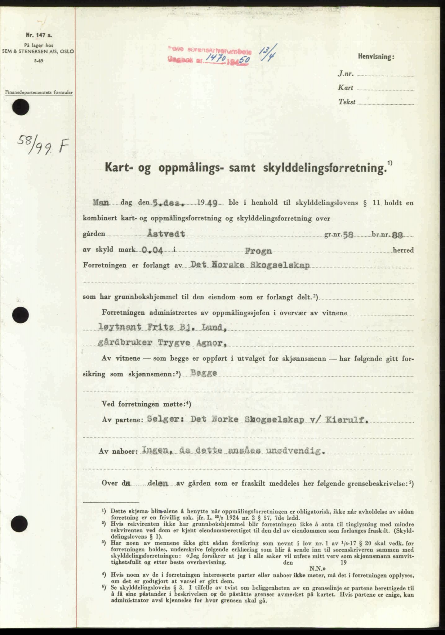 Follo sorenskriveri, SAO/A-10274/G/Ga/Gaa/L0092: Pantebok nr. I 92, 1950-1950, Dagboknr: 1470/1950