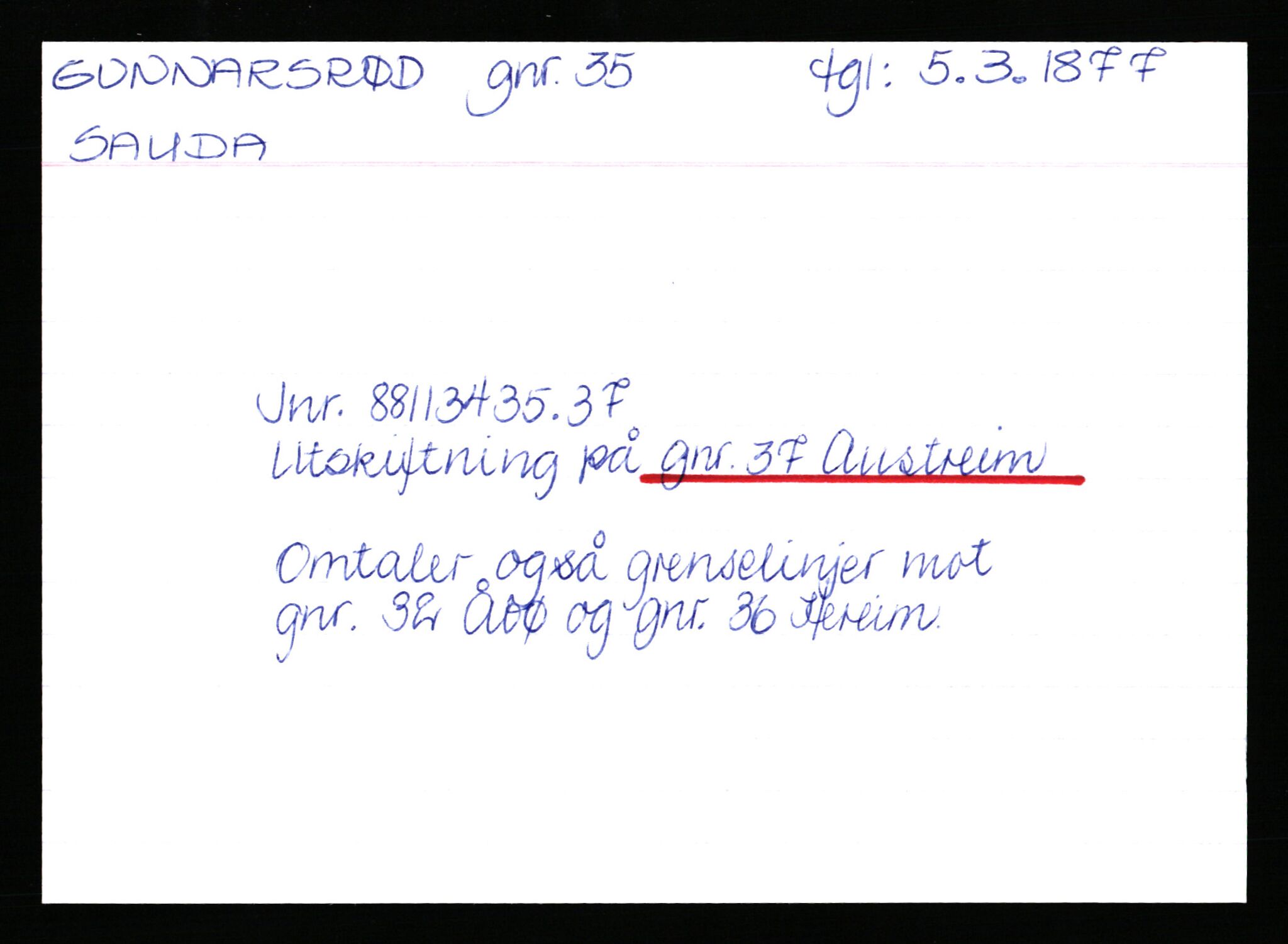 Statsarkivet i Stavanger, AV/SAST-A-101971/03/Y/Yk/L0014: Registerkort sortert etter gårdsnavn: Gunnarsrød - Handeland, 1750-1930, s. 6