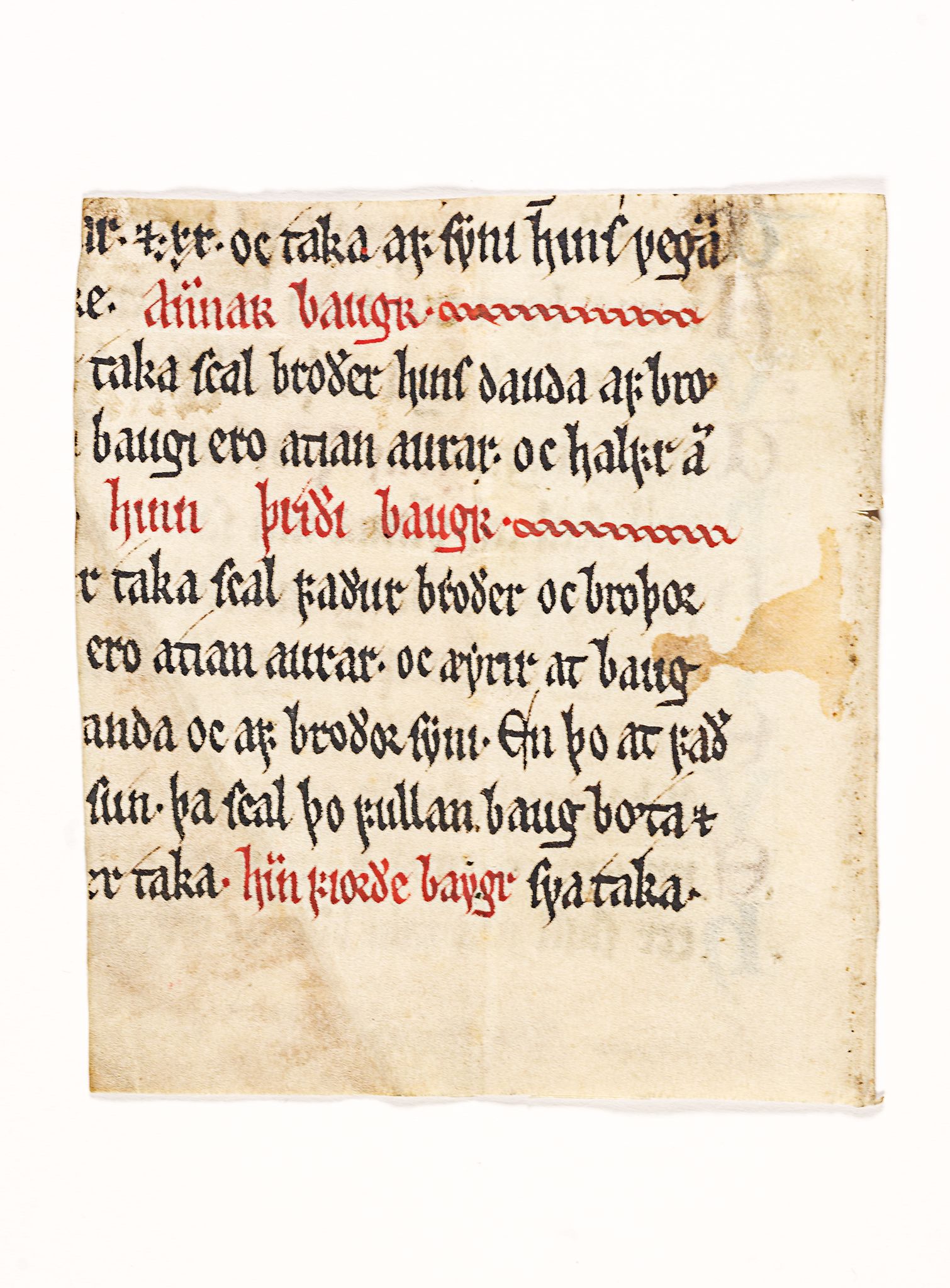 Riksarkivets diplomsamling, AV/RA-EA-5965/F26/L0001: Norrøne membranfragmenter bestand 1, 1100-1536, s. 88