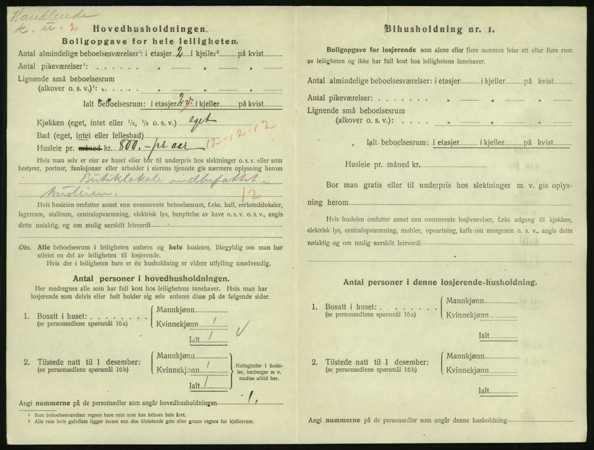 SAH, Folketelling 1920 for 0501 Lillehammer kjøpstad, 1920, s. 2419