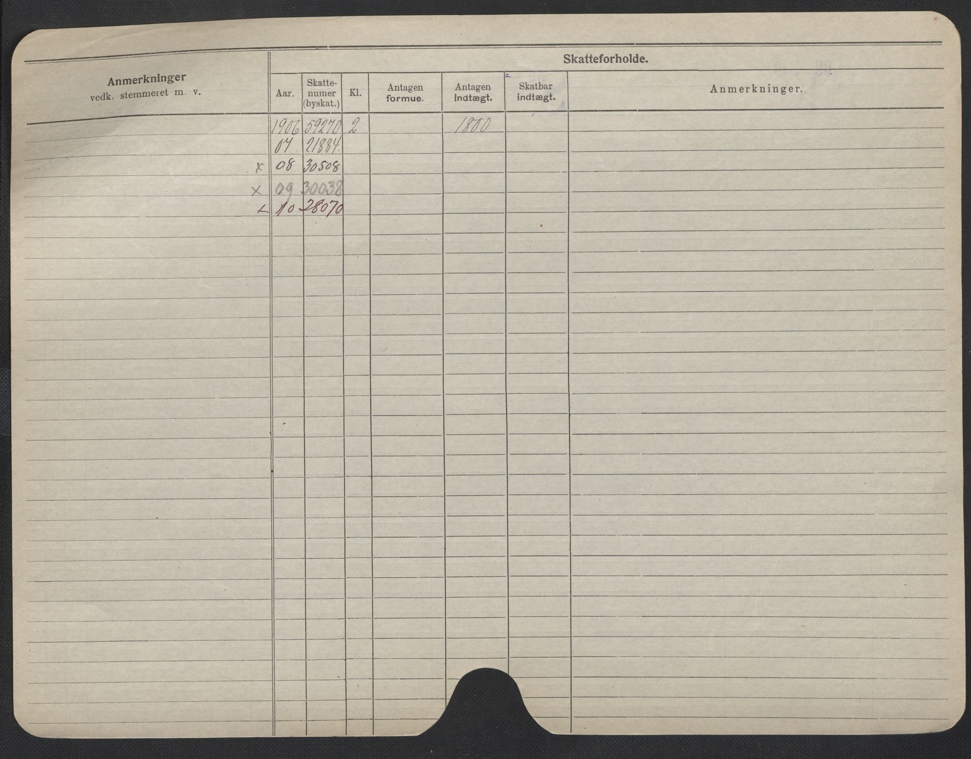 Oslo folkeregister, Registerkort, SAO/A-11715/F/Fa/Fac/L0009: Menn, 1906-1914, s. 451b