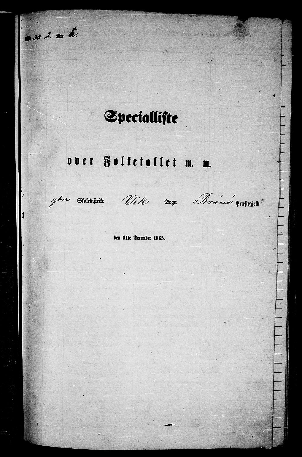 RA, Folketelling 1865 for 1814P Brønnøy prestegjeld, 1865, s. 33