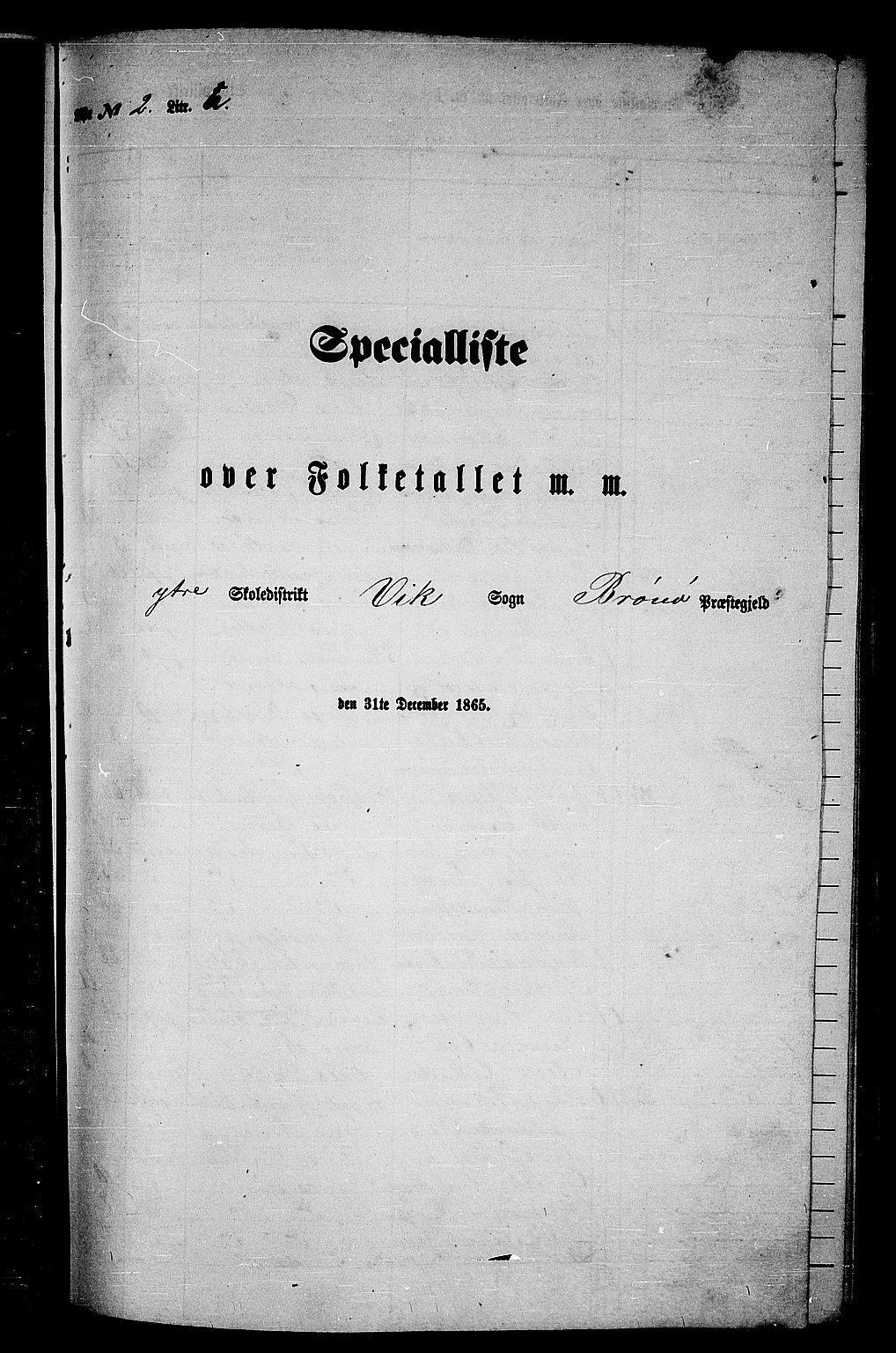 RA, Folketelling 1865 for 1814P Brønnøy prestegjeld, 1865, s. 33