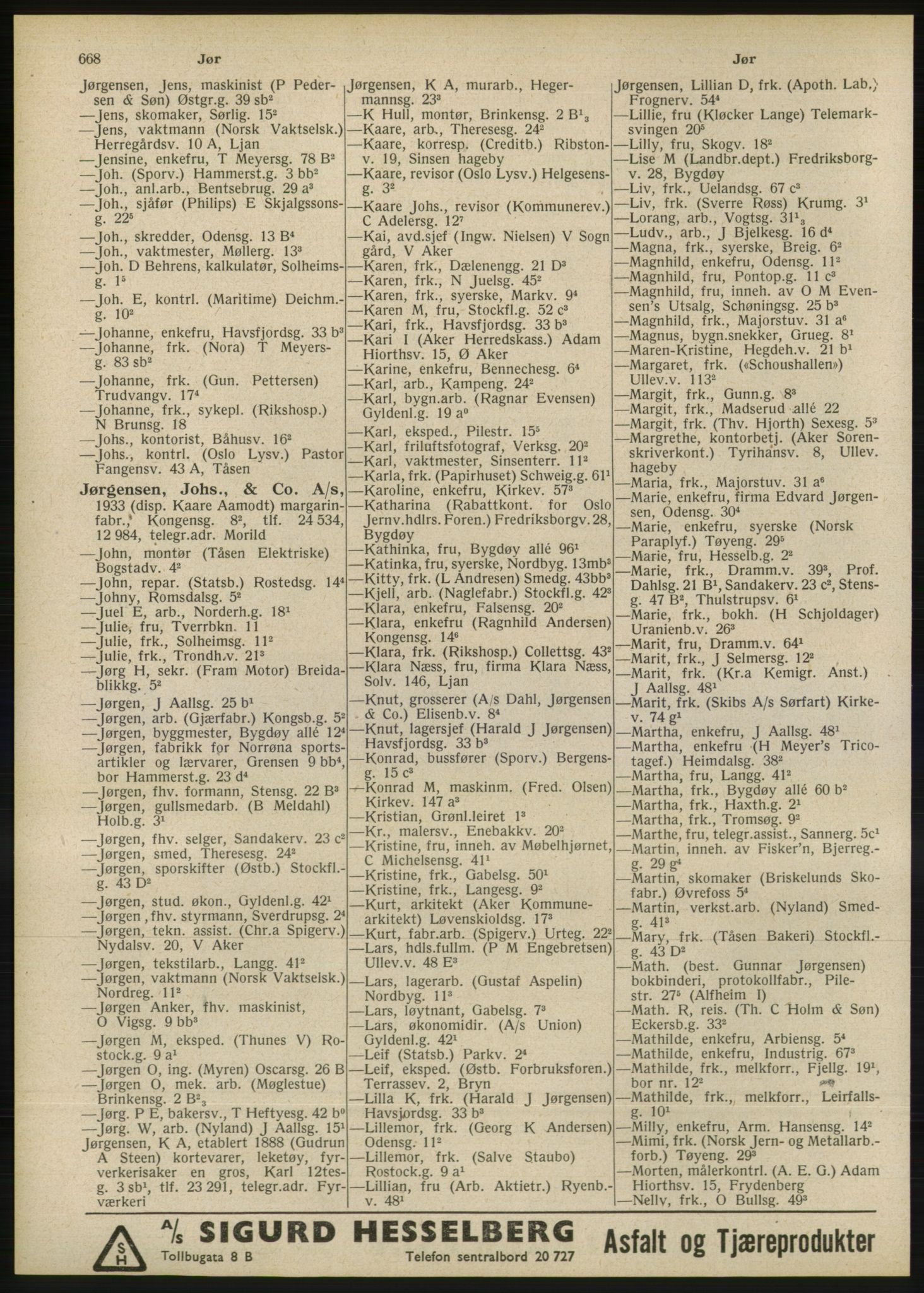 Kristiania/Oslo adressebok, PUBL/-, 1946, s. 668