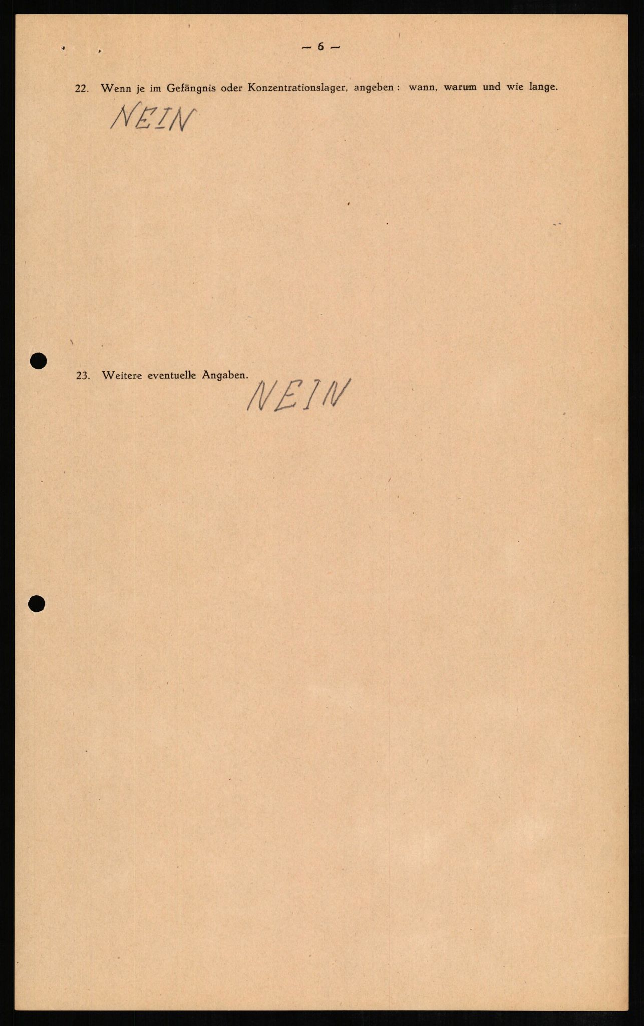 Forsvaret, Forsvarets overkommando II, AV/RA-RAFA-3915/D/Db/L0008: CI Questionaires. Tyske okkupasjonsstyrker i Norge. Tyskere., 1945-1946, s. 128