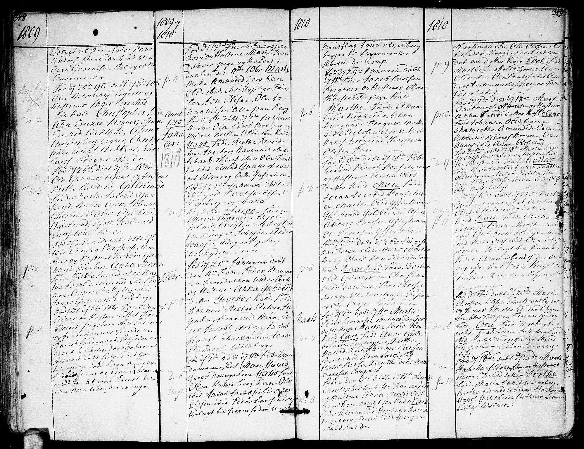 Sørum prestekontor Kirkebøker, AV/SAO-A-10303/F/Fa/L0002: Ministerialbok nr. I 2, 1759-1814, s. 348-349