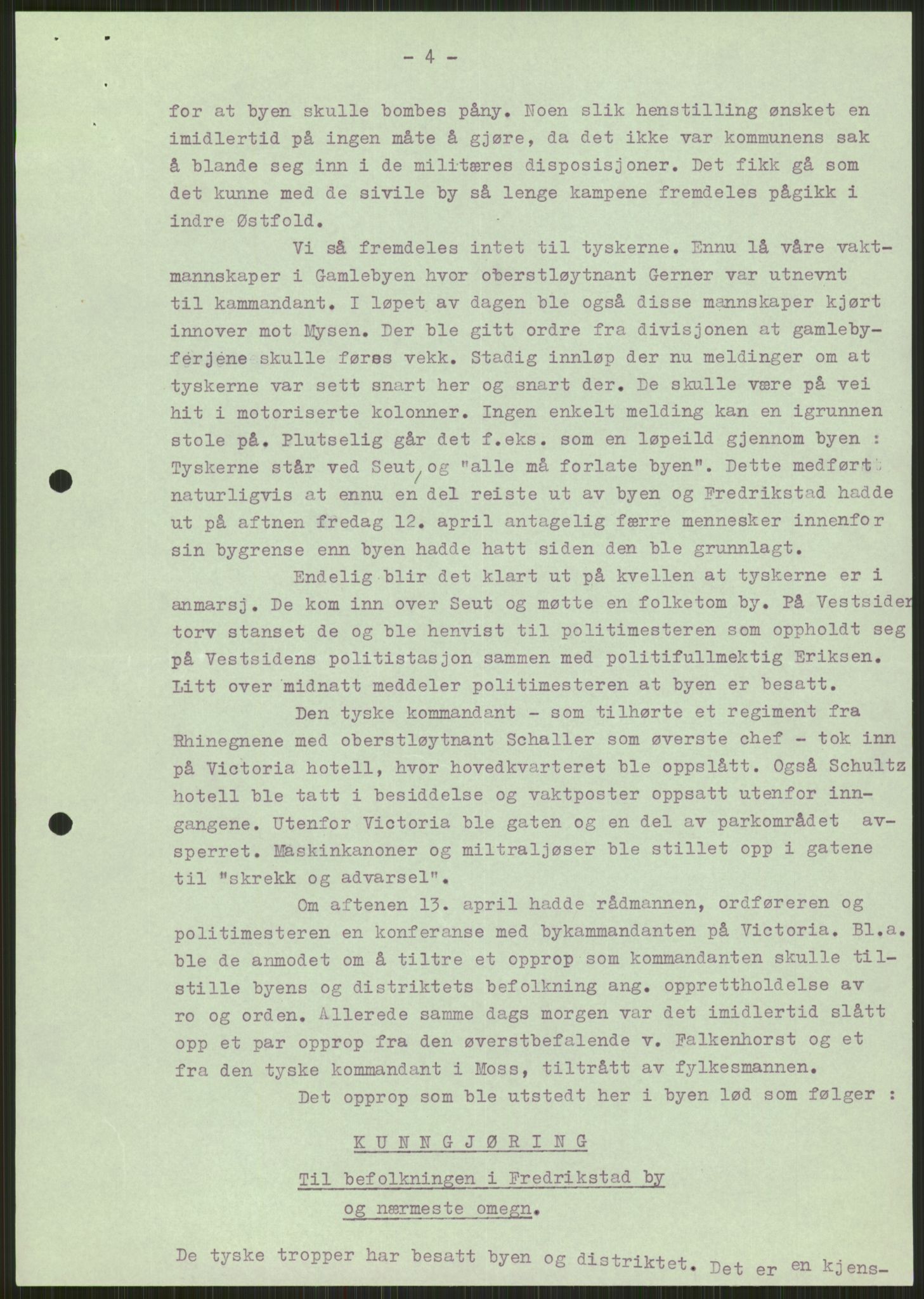 Forsvaret, Forsvarets krigshistoriske avdeling, AV/RA-RAFA-2017/Y/Ya/L0013: II-C-11-31 - Fylkesmenn.  Rapporter om krigsbegivenhetene 1940., 1940, s. 57