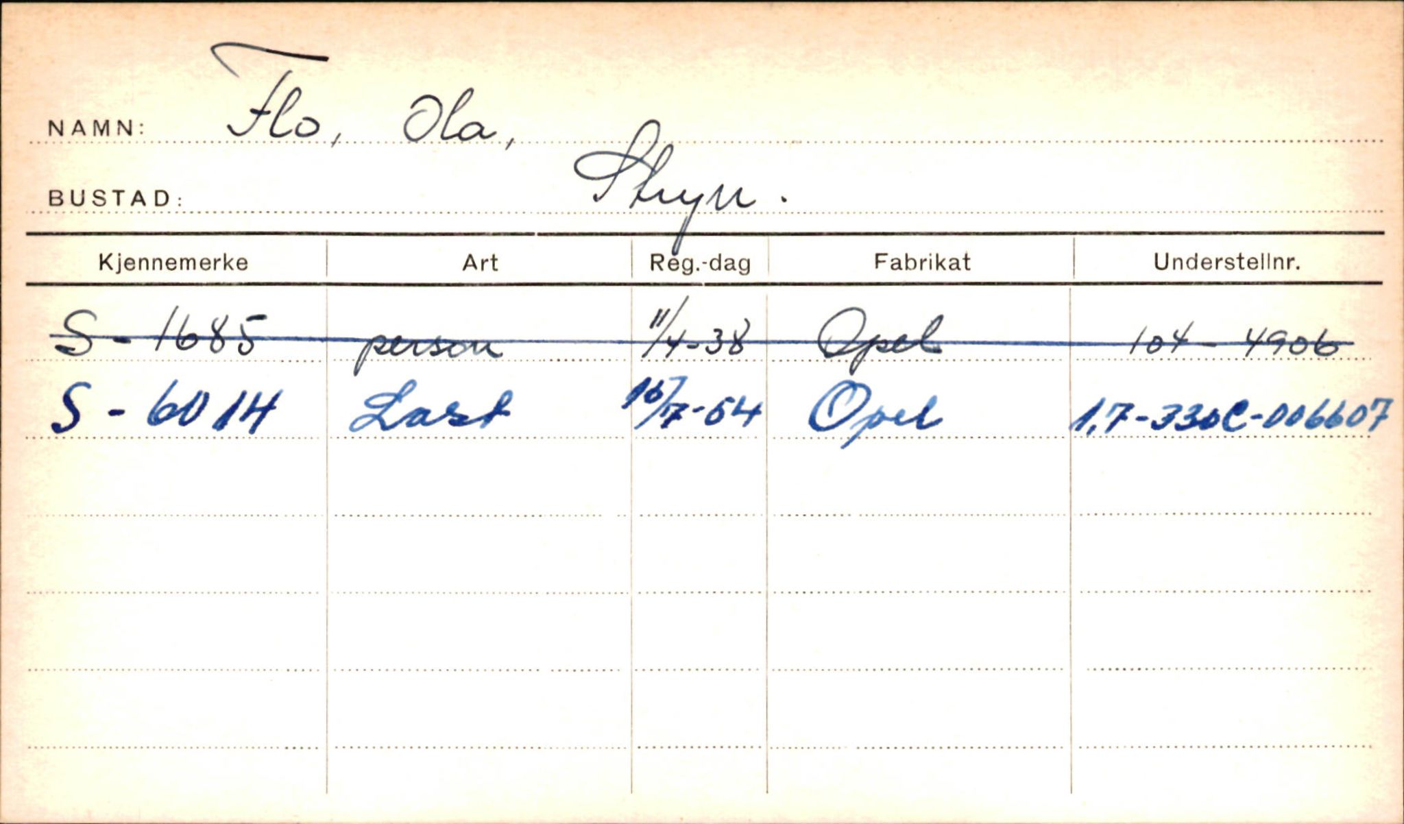 Statens vegvesen, Sogn og Fjordane vegkontor, AV/SAB-A-5301/4/F/L0001D: Eigarregister Fjordane til 1.6.1961, 1930-1961, s. 21