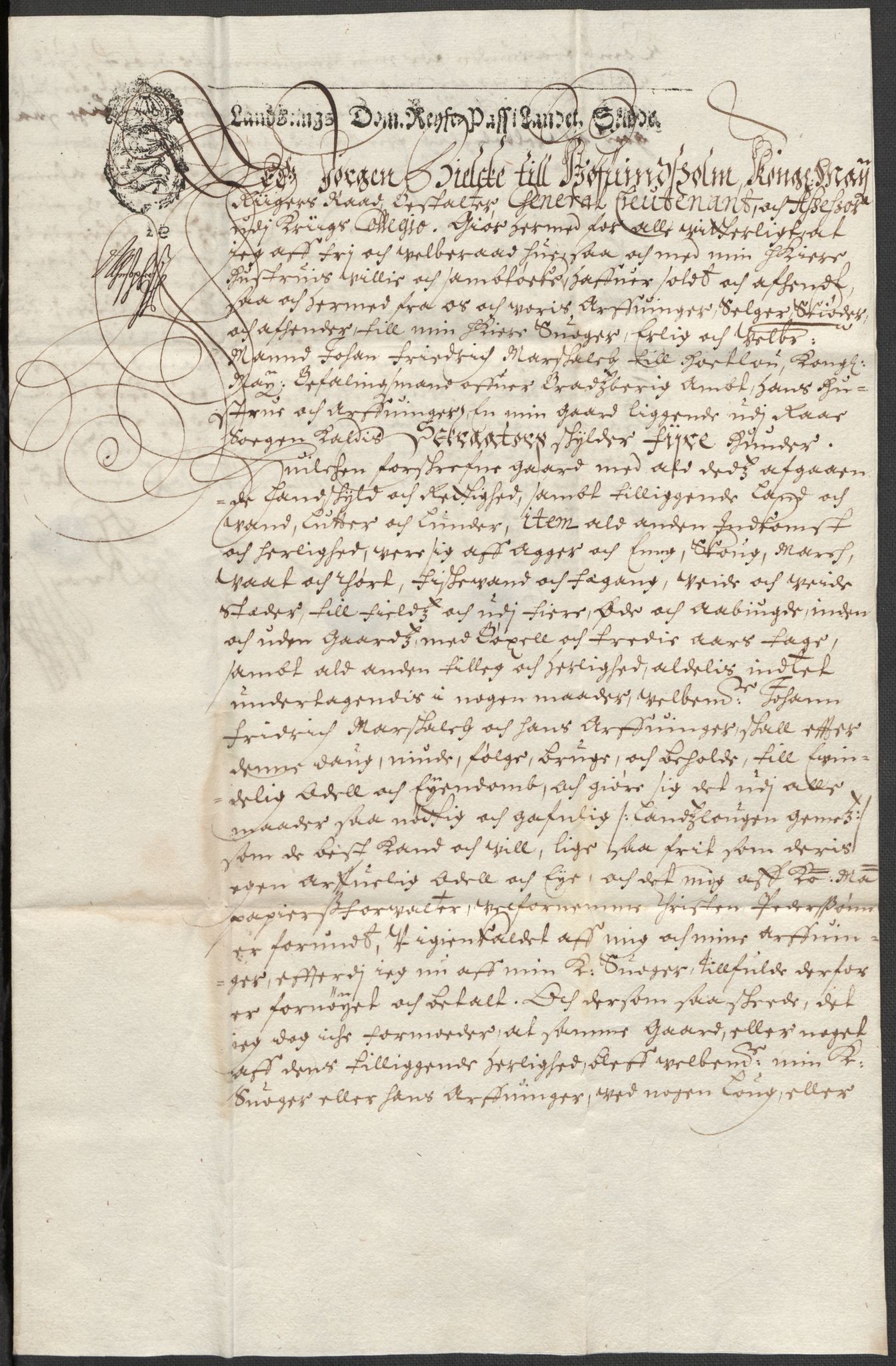Riksarkivets diplomsamling, AV/RA-EA-5965/F12/L0007: Pk. 8 (I), 1604-1719, s. 65