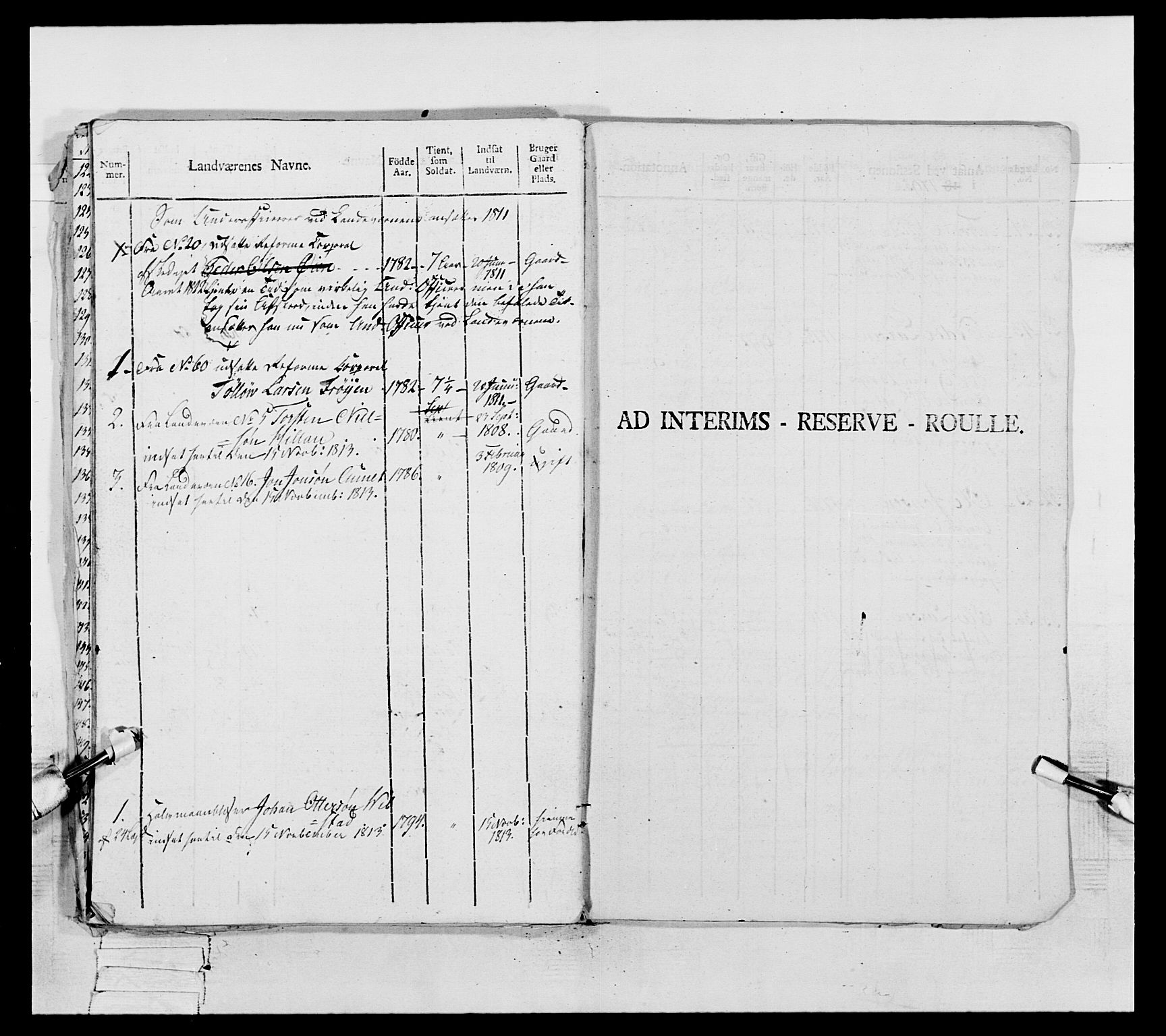 Generalitets- og kommissariatskollegiet, Det kongelige norske kommissariatskollegium, AV/RA-EA-5420/E/Eh/L0075c: 1. Trondheimske nasjonale infanteriregiment, 1811, s. 42