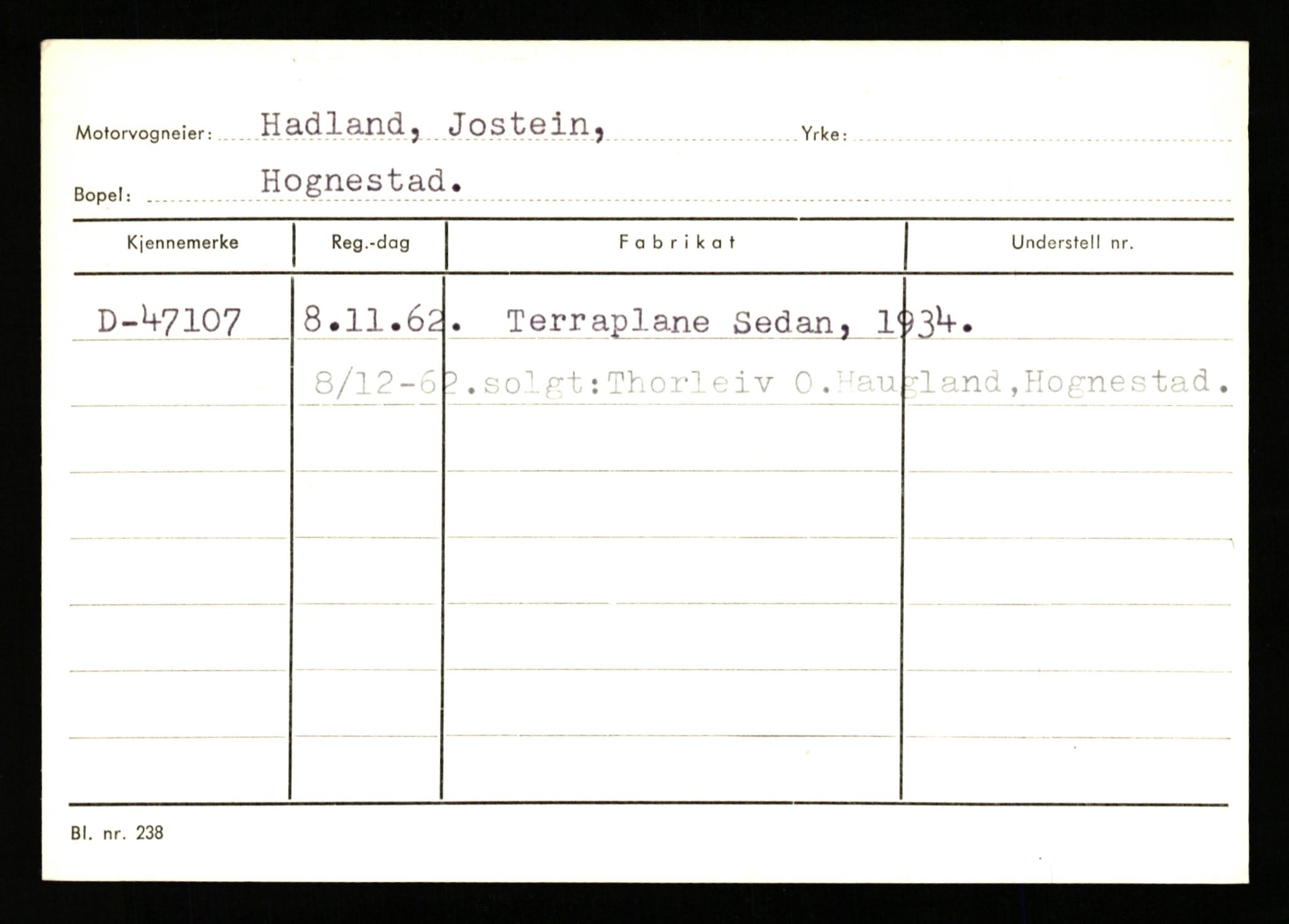 Stavanger trafikkstasjon, SAST/A-101942/0/G/L0006: Registreringsnummer: 34250 - 49007, 1930-1971, s. 3140