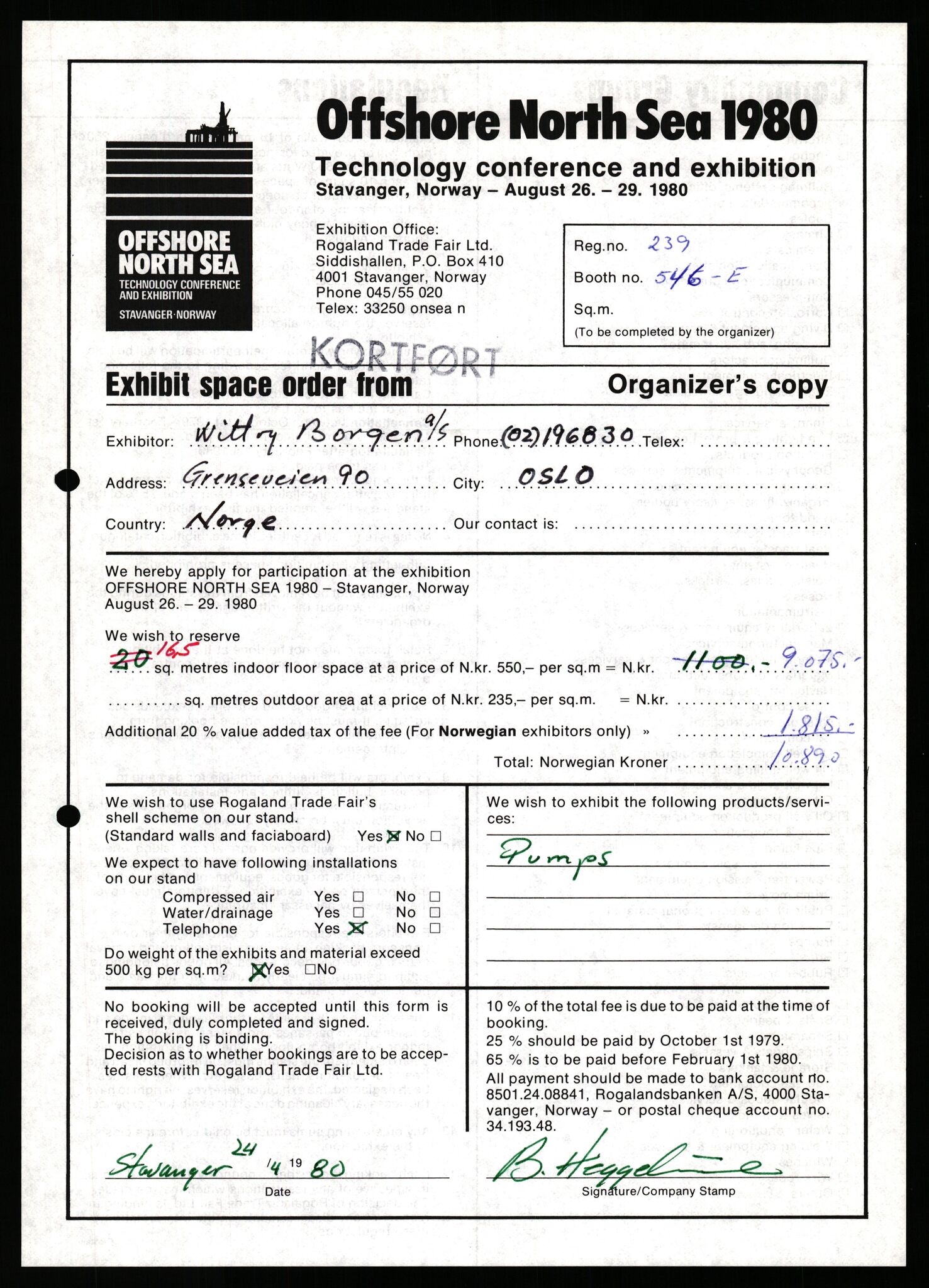 Pa 1716 - Stiftelsen Offshore Northern Seas, AV/SAST-A-102319/F/Fb/L0003: Søknadsskjemaer, 1979-1982, s. 892