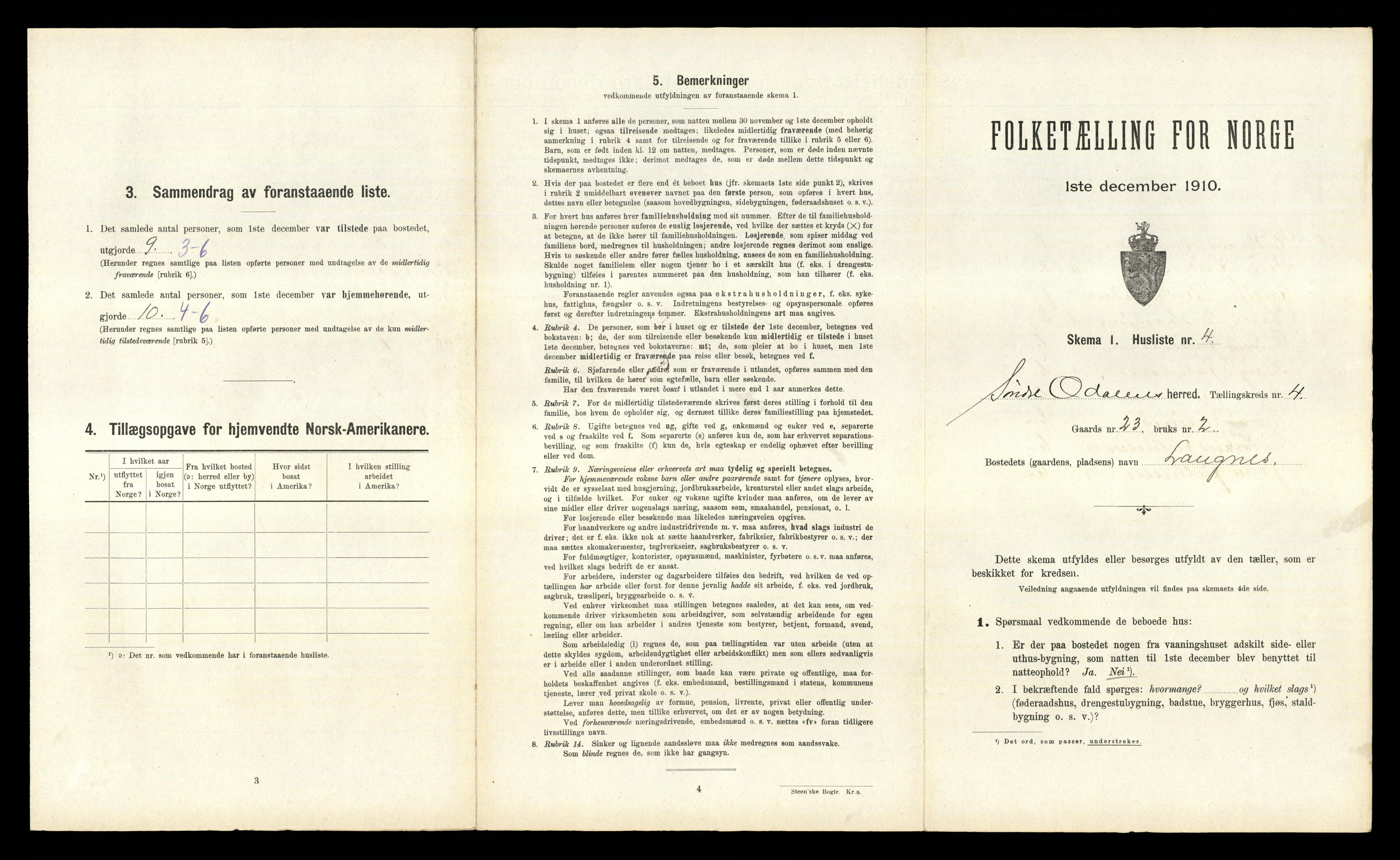 RA, Folketelling 1910 for 0419 Sør-Odal herred, 1910, s. 592