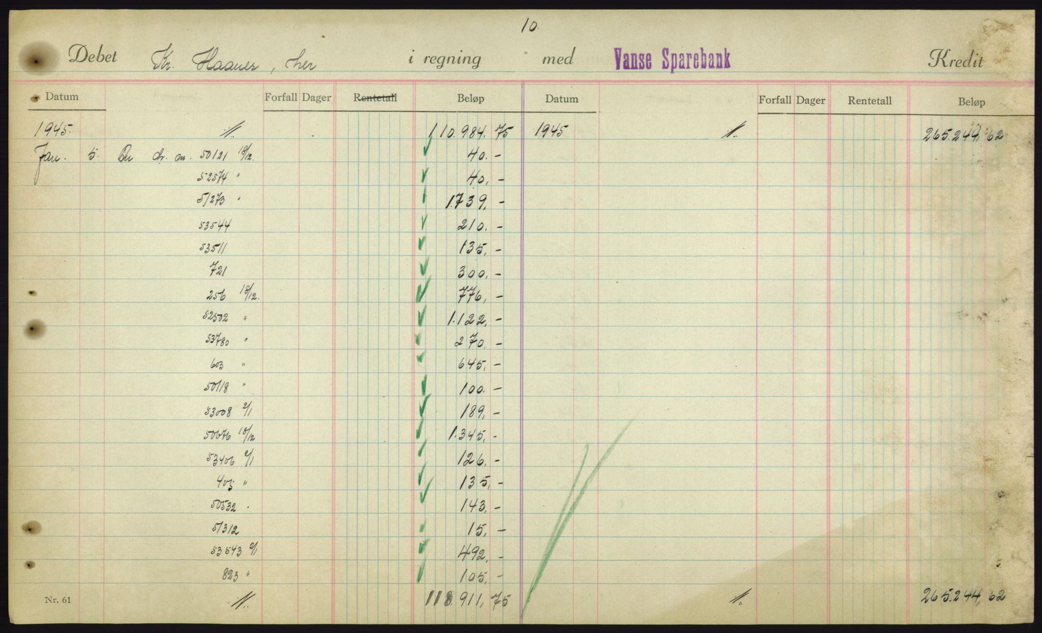 Forsvarsdepartementet, 10. kontor / Oppgjørskontoret, AV/RA-RAFA-1225/D/Db/L0180: Lista oppgjørskontor, 1942-1952, s. 2005