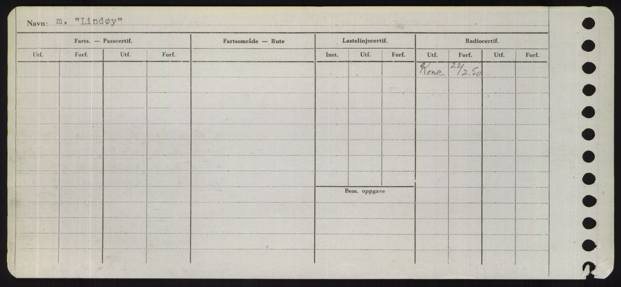 Sjøfartsdirektoratet med forløpere, Skipsmålingen, RA/S-1627/H/Hd/L0023: Fartøy, Lia-Løv, s. 154