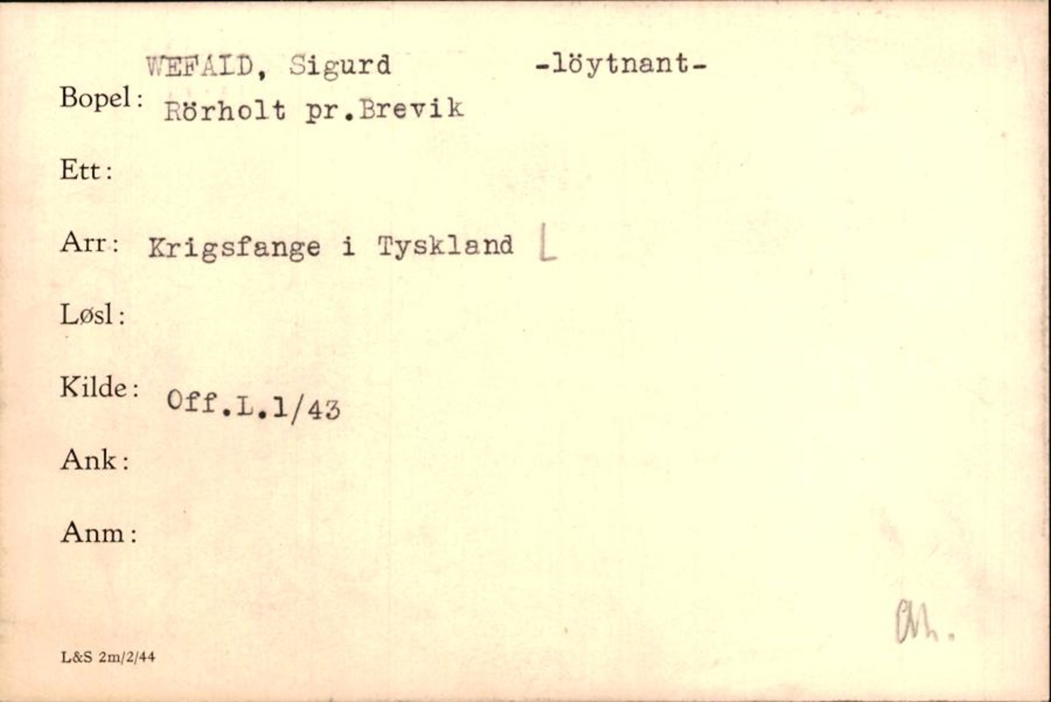 Forsvaret, Forsvarets krigshistoriske avdeling, AV/RA-RAFA-2017/Y/Yf/L0200: II-C-11-2102  -  Norske krigsfanger i Tyskland, 1940-1945, s. 1126