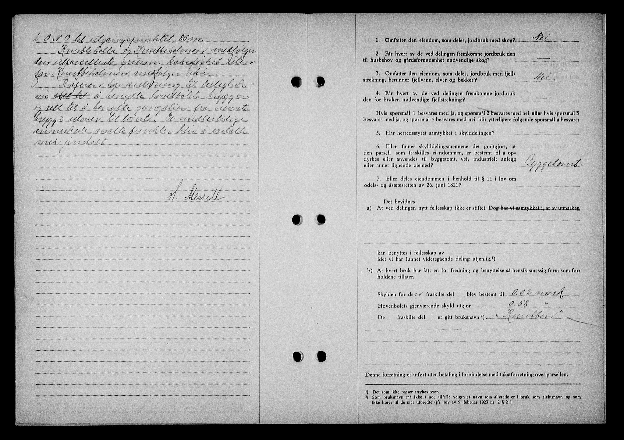 Nedenes sorenskriveri, SAK/1221-0006/G/Gb/Gba/L0051: Pantebok nr. A-V, 1943-1944, Dagboknr: 902/1943