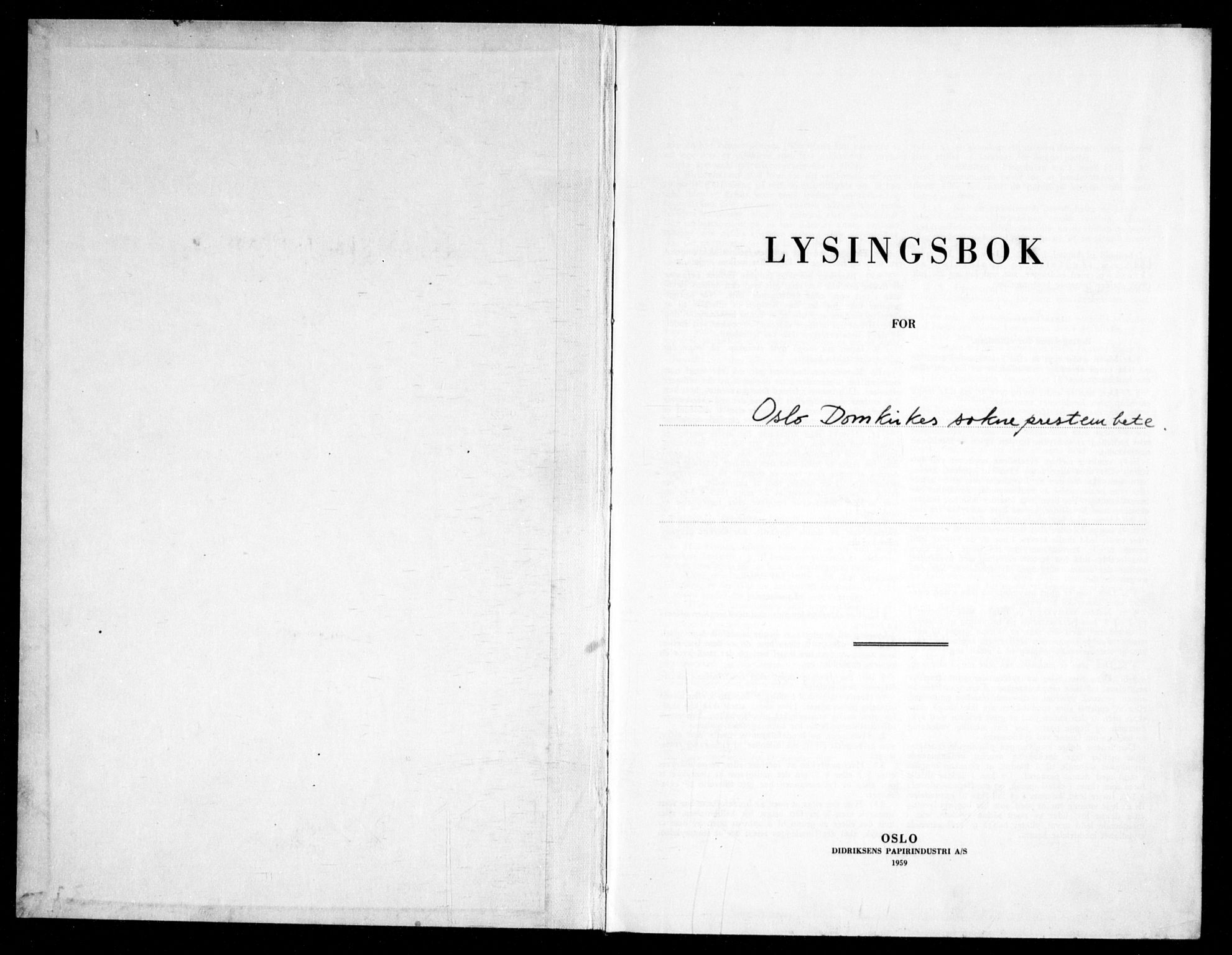 Oslo domkirke Kirkebøker, AV/SAO-A-10752/H/Ha/L0010: Lysningsprotokoll nr. 10, 1964-1969