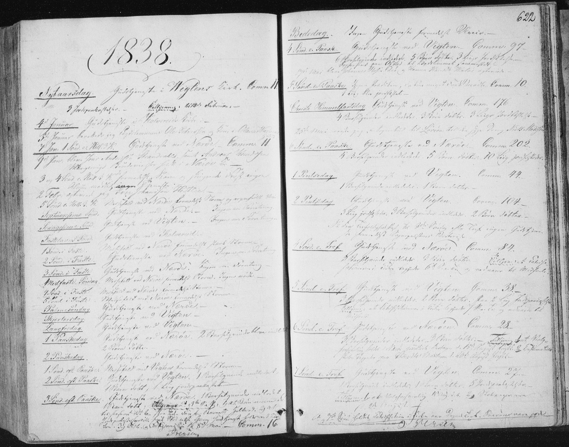 Ministerialprotokoller, klokkerbøker og fødselsregistre - Nord-Trøndelag, AV/SAT-A-1458/784/L0669: Ministerialbok nr. 784A04, 1829-1859, s. 622