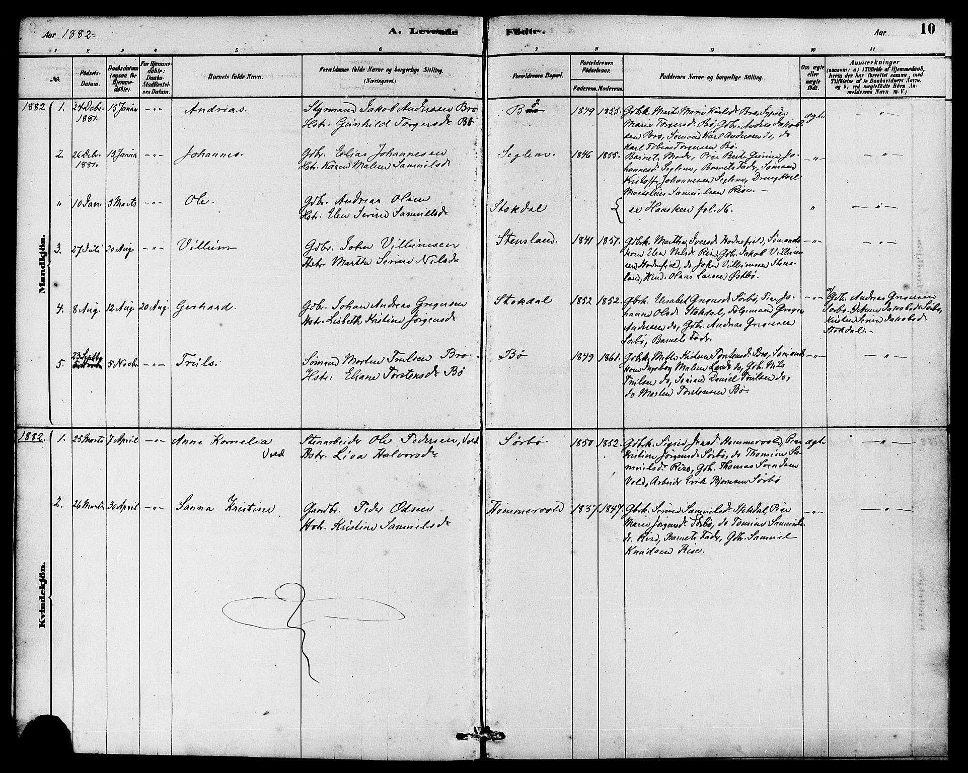 Rennesøy sokneprestkontor, AV/SAST-A -101827/H/Ha/Haa/L0008: Ministerialbok nr. A 8, 1878-1890, s. 10