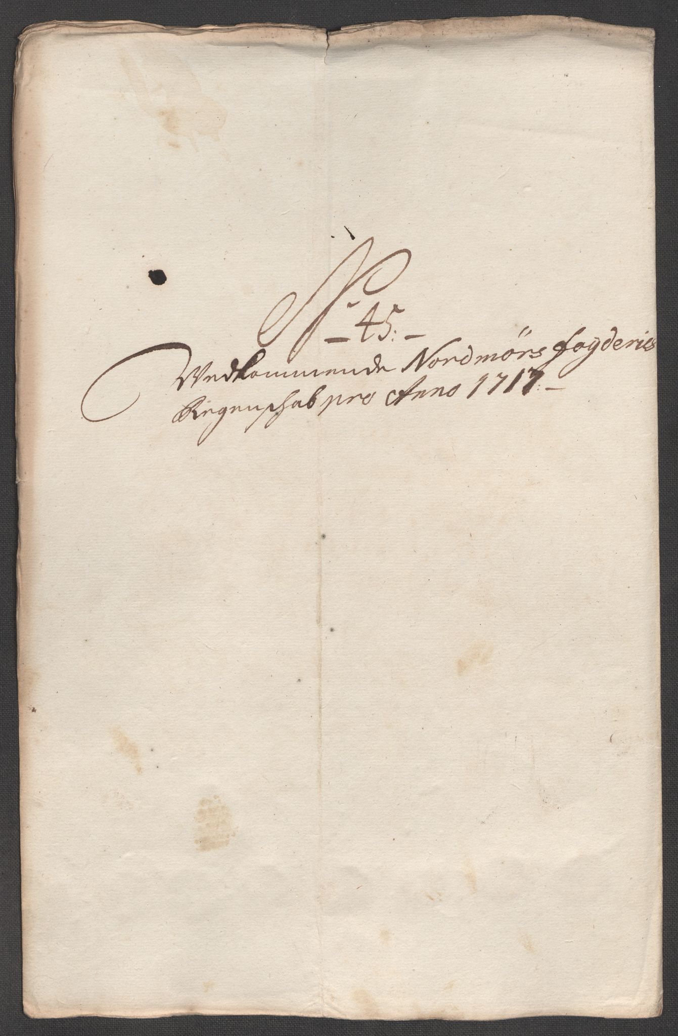 Rentekammeret inntil 1814, Reviderte regnskaper, Fogderegnskap, AV/RA-EA-4092/R56/L3750: Fogderegnskap Nordmøre, 1717, s. 264