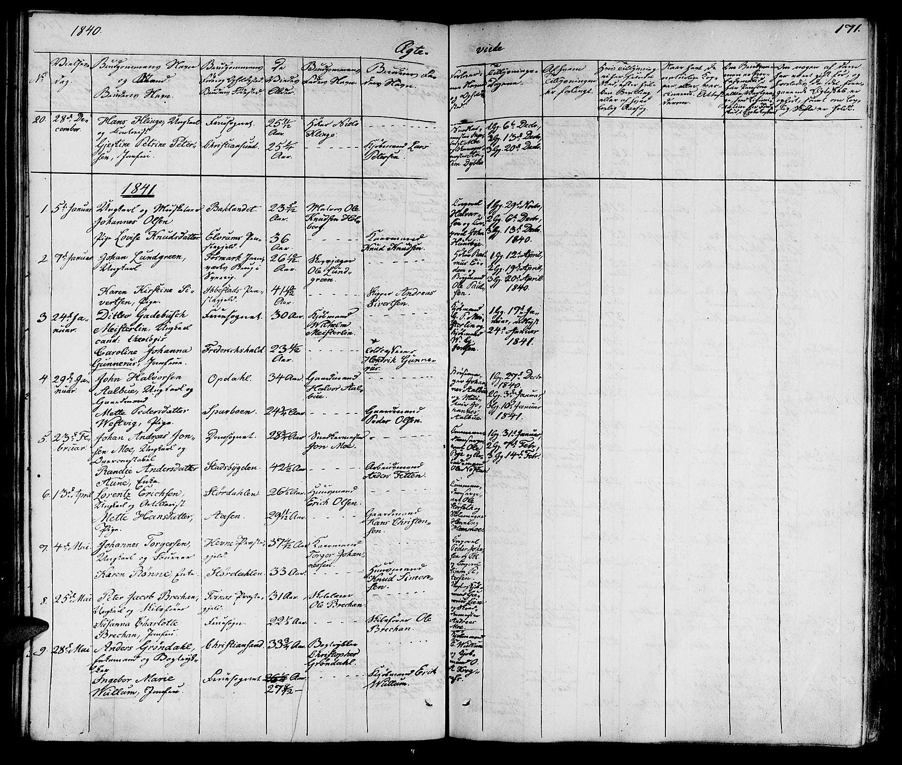 Ministerialprotokoller, klokkerbøker og fødselsregistre - Sør-Trøndelag, AV/SAT-A-1456/602/L0136: Klokkerbok nr. 602C04, 1833-1845, s. 171