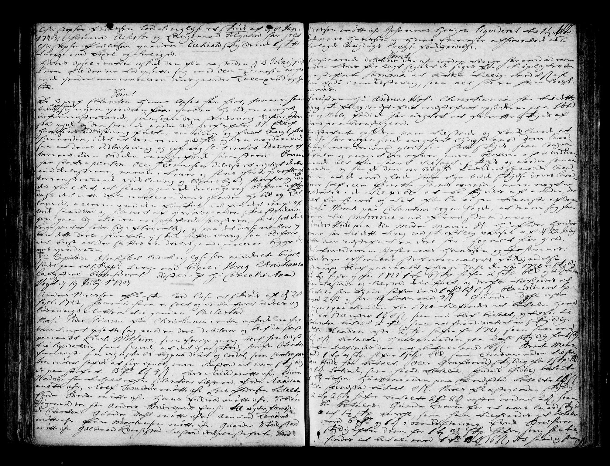 Follo sorenskriveri, AV/SAO-A-10274/F/Fb/Fba/L0033: Tingbok, 1721-1724, s. 111b-112a