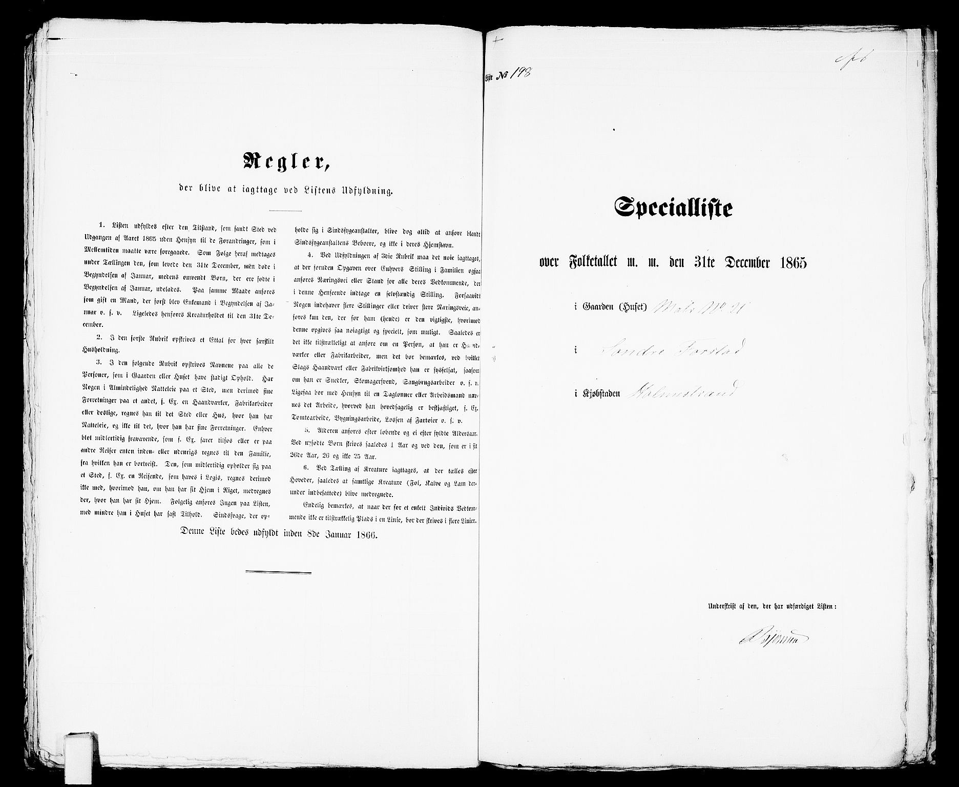 RA, Folketelling 1865 for 0702B Botne prestegjeld, Holmestrand kjøpstad, 1865, s. 405