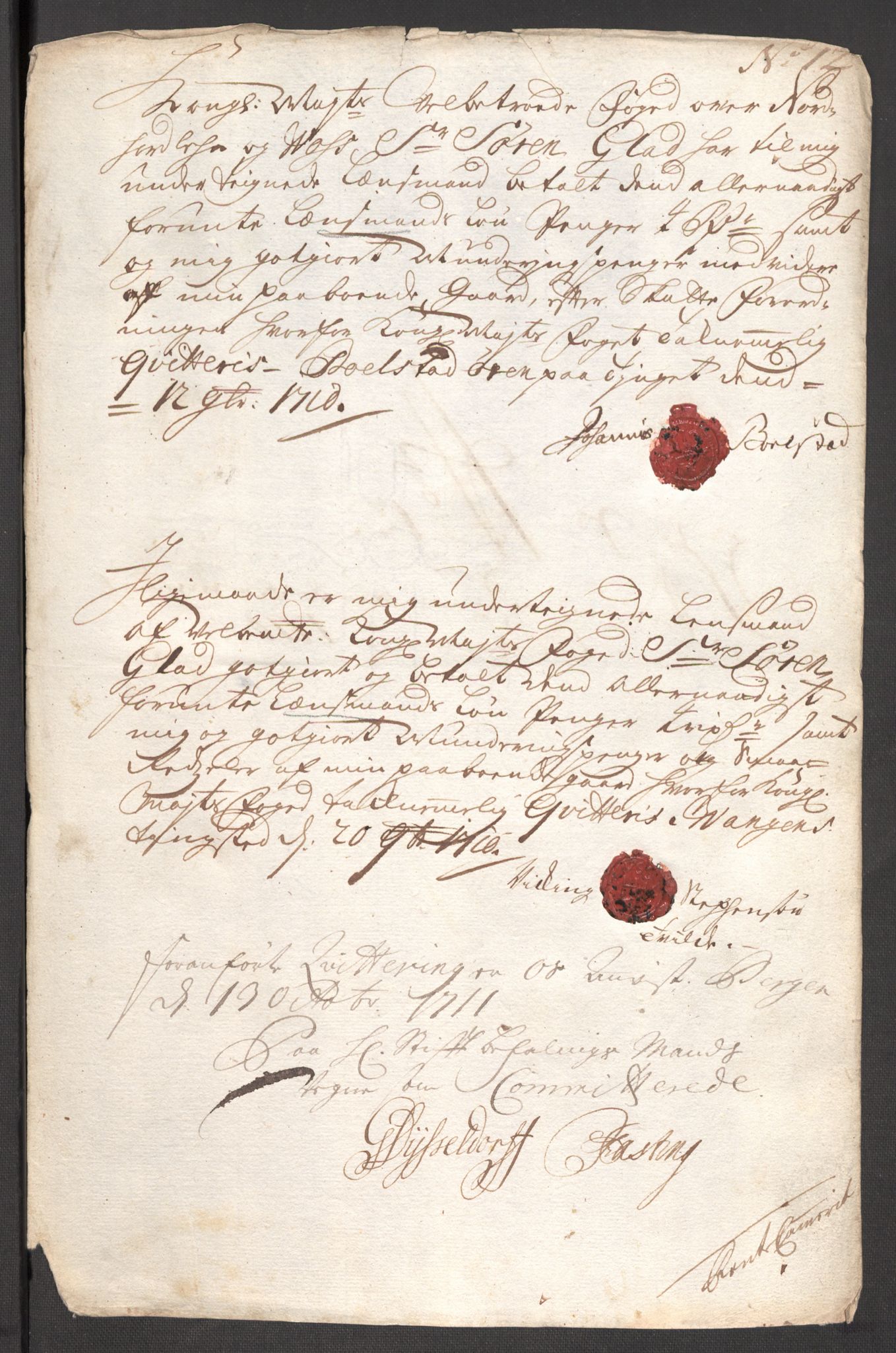 Rentekammeret inntil 1814, Reviderte regnskaper, Fogderegnskap, AV/RA-EA-4092/R51/L3191: Fogderegnskap Nordhordland og Voss, 1710, s. 233