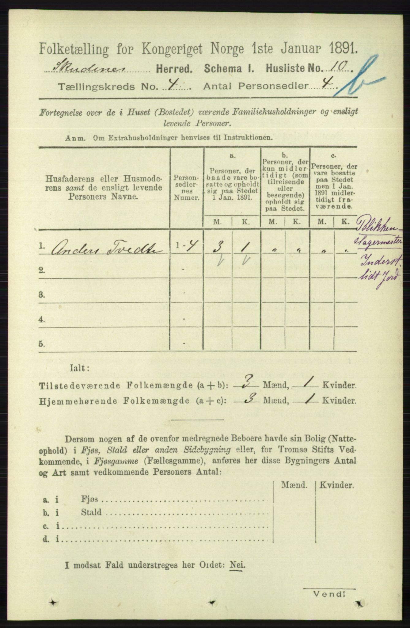 RA, Folketelling 1891 for 1150 Skudenes herred, 1891, s. 4438