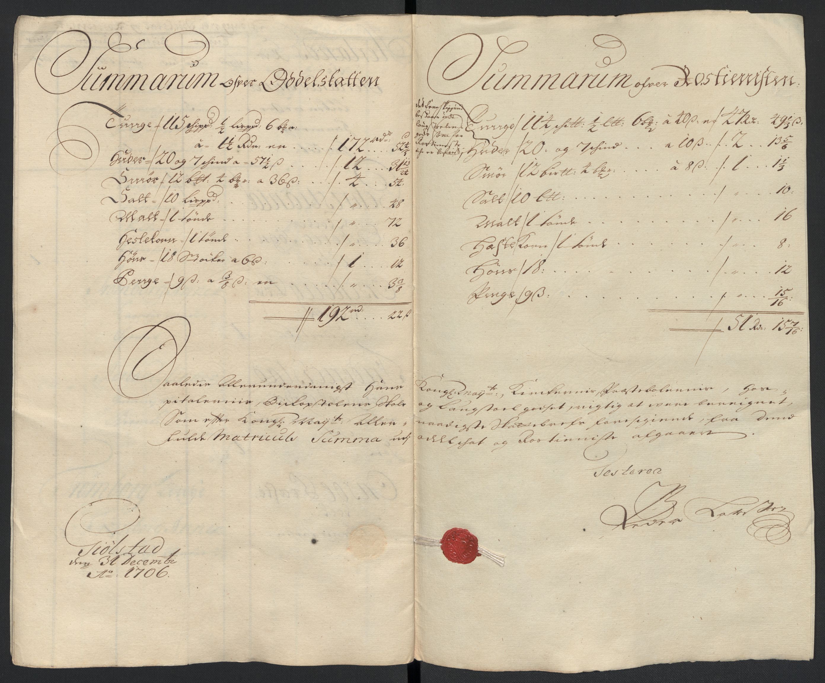 Rentekammeret inntil 1814, Reviderte regnskaper, Fogderegnskap, AV/RA-EA-4092/R07/L0298: Fogderegnskap Rakkestad, Heggen og Frøland, 1706, s. 376